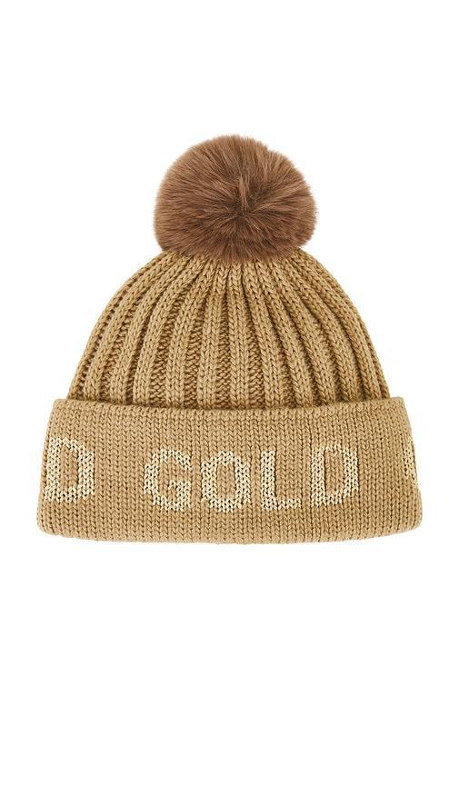 GOLDBERGH Hodd Faux Fur Beanie In Brown Product Image