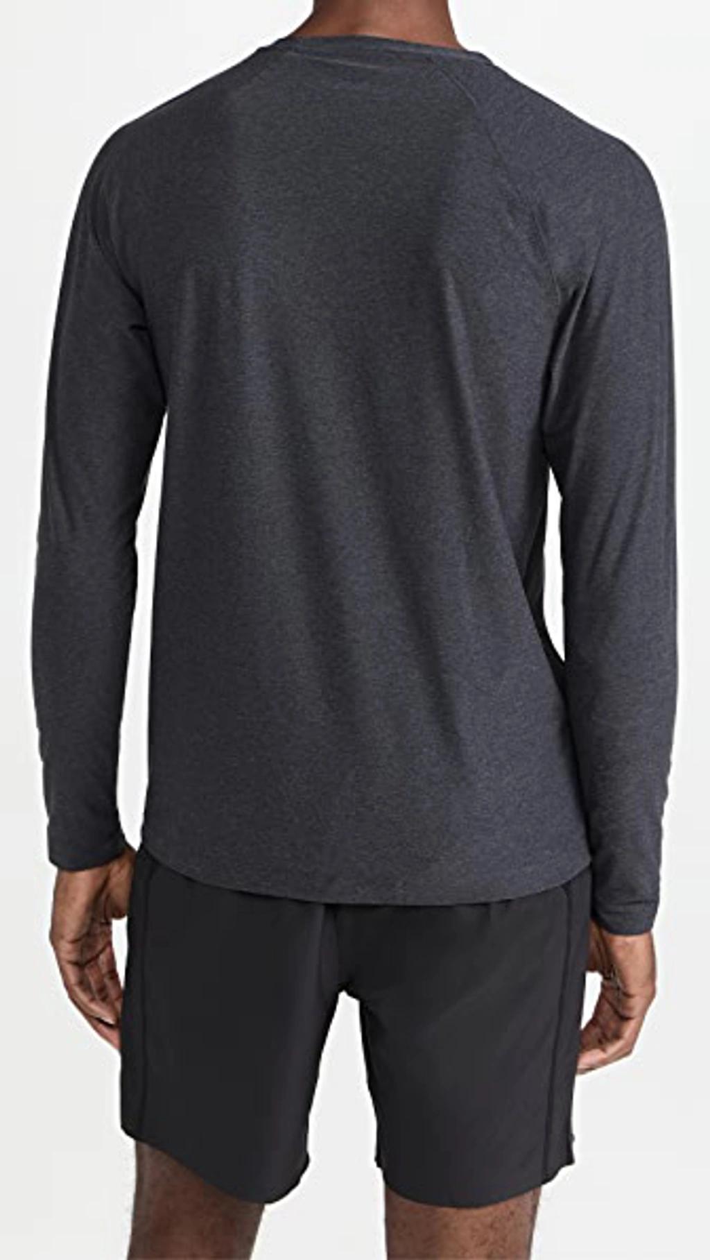 RHONE Reign Long Sleeve Tee In Asphalt Heather Product Image