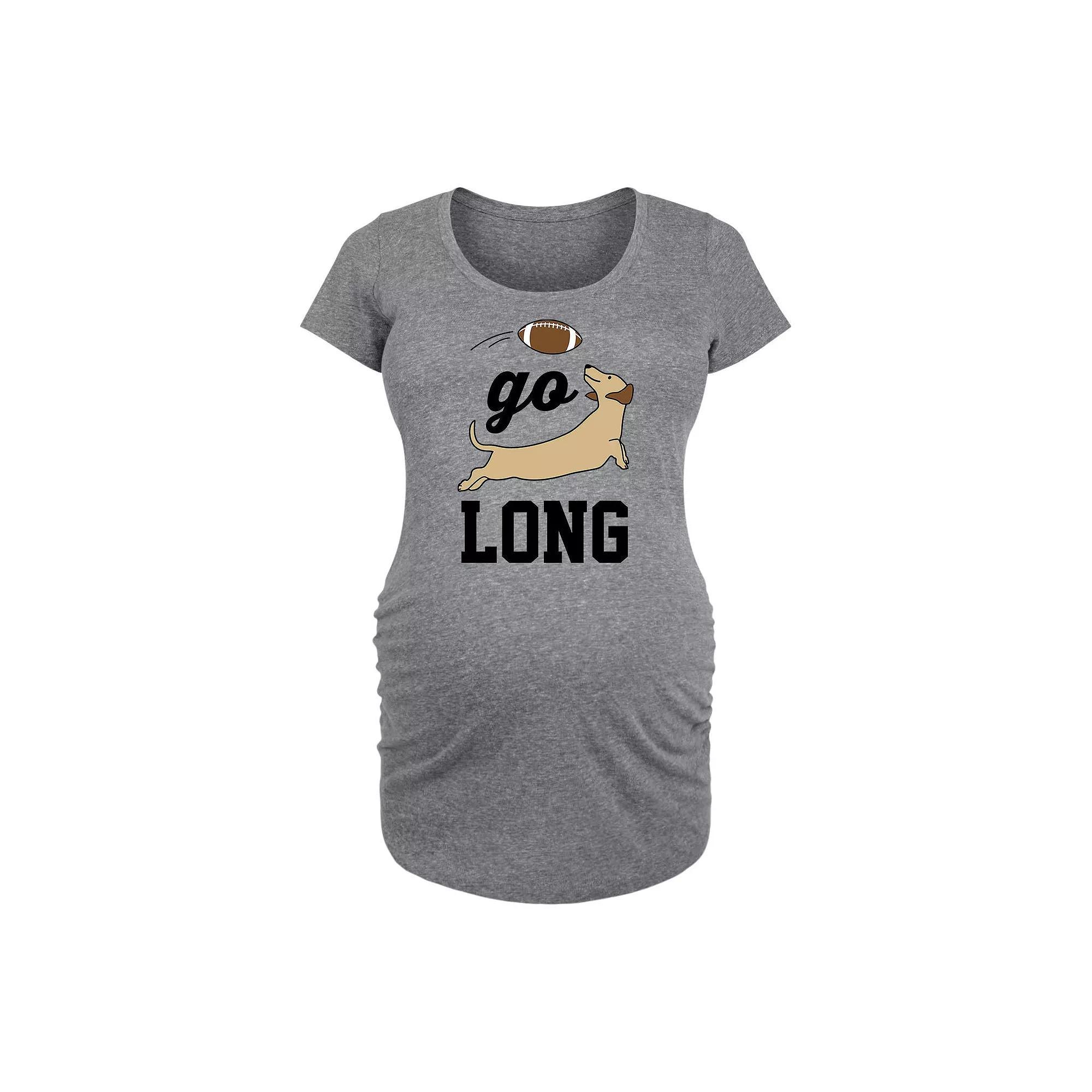 Maternity Go Long Graphic Tee, Women's,  Product Image