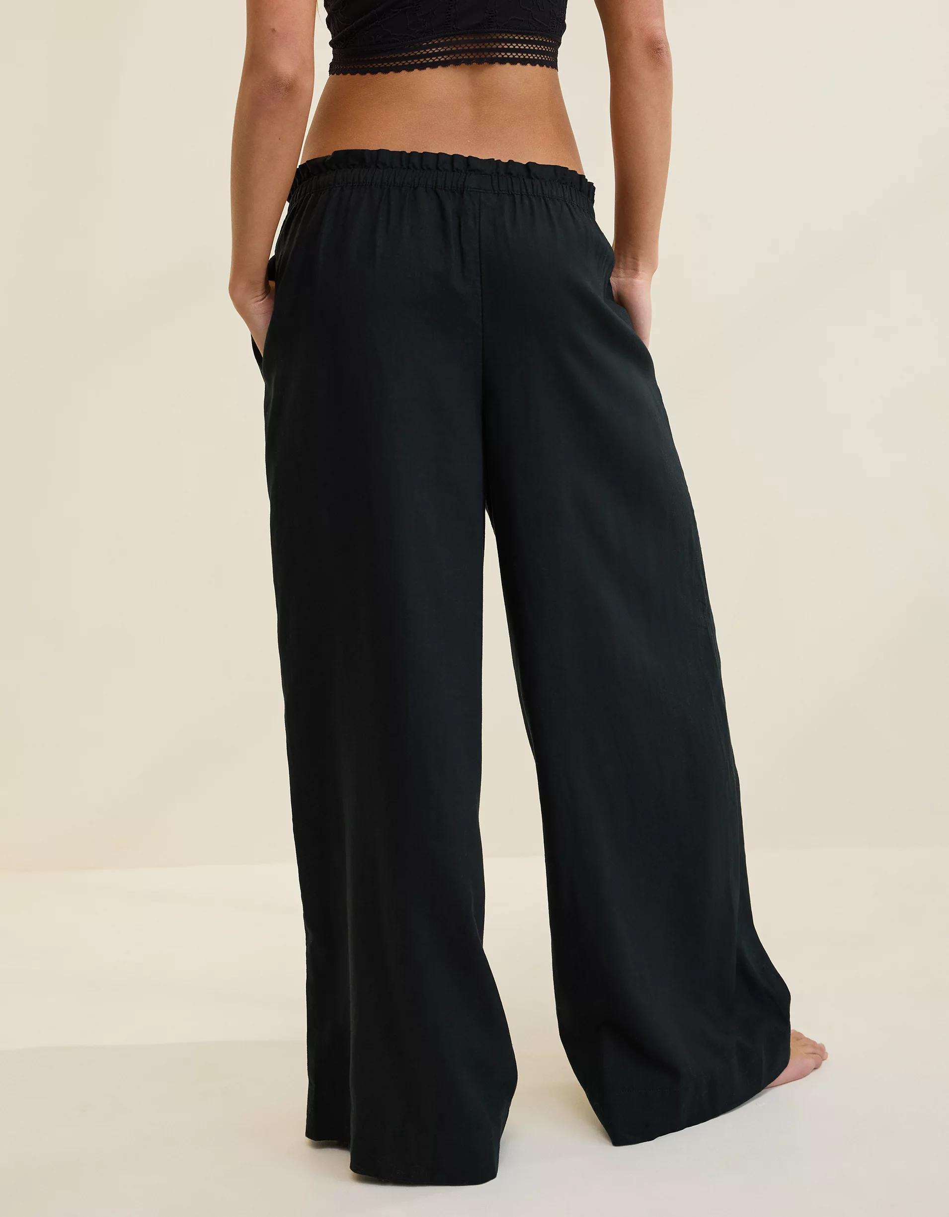 Aerie Linen Blend Trouser Product Image