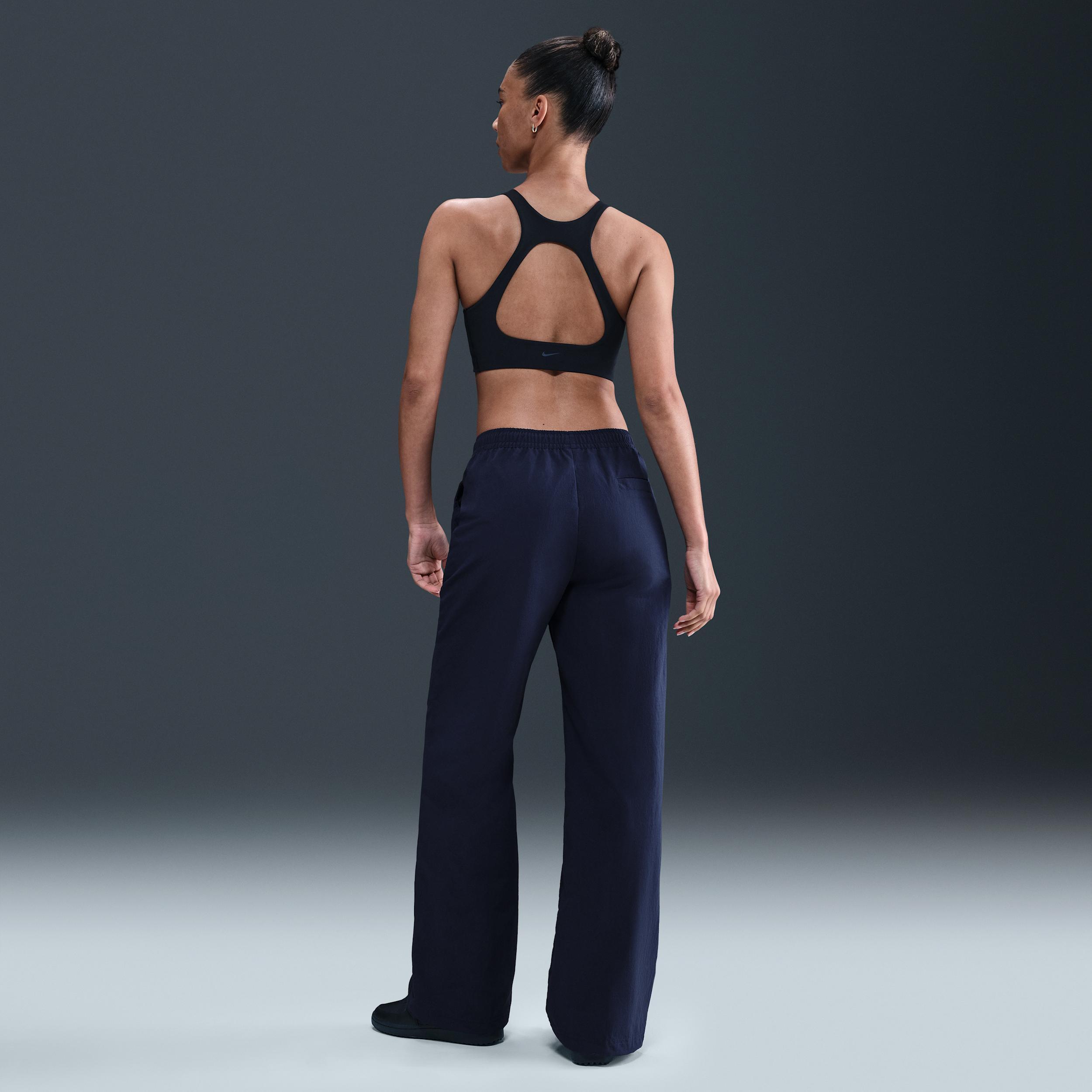 Womens Nike Sportswear Everything Wovens Mid-Rise Open-Hem Pants | FQ3588-410 Product Image