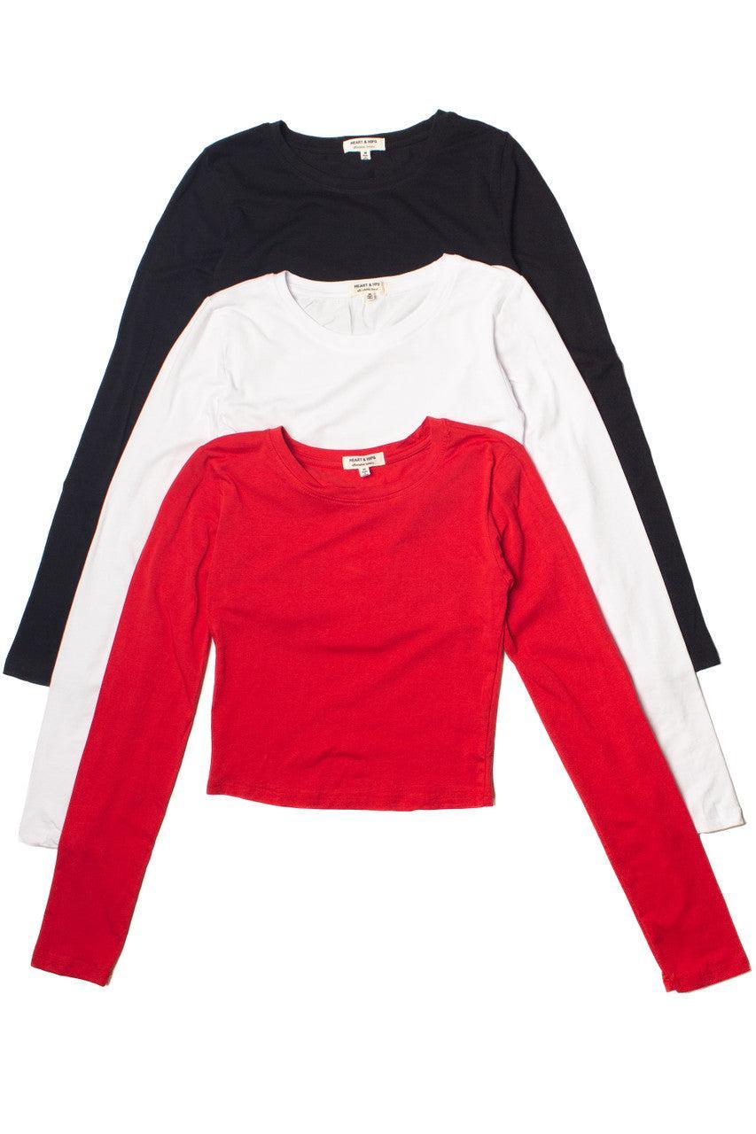 Long Sleeve Crew Neck Tee Product Image