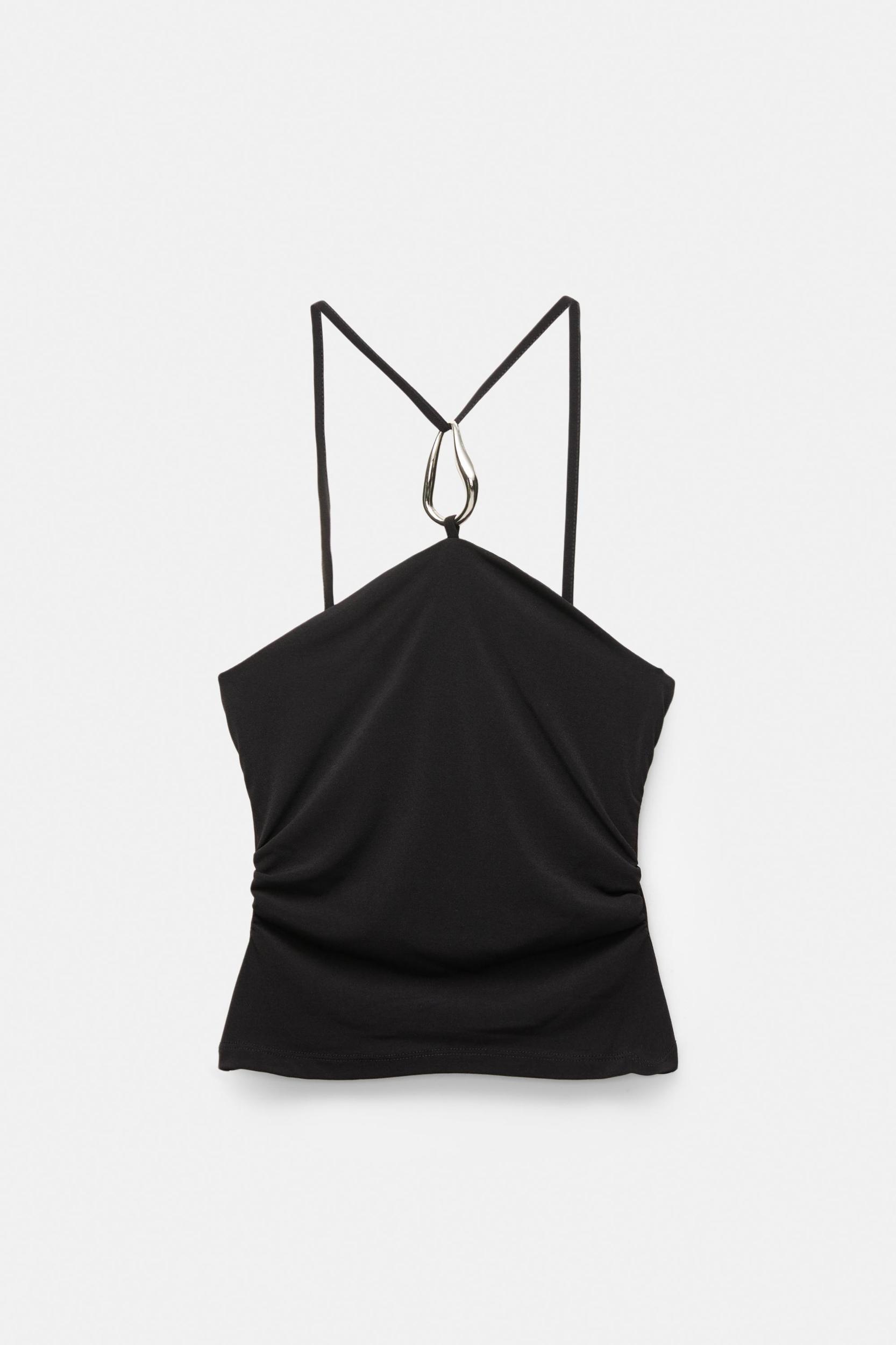 Halter top with buckle Product Image