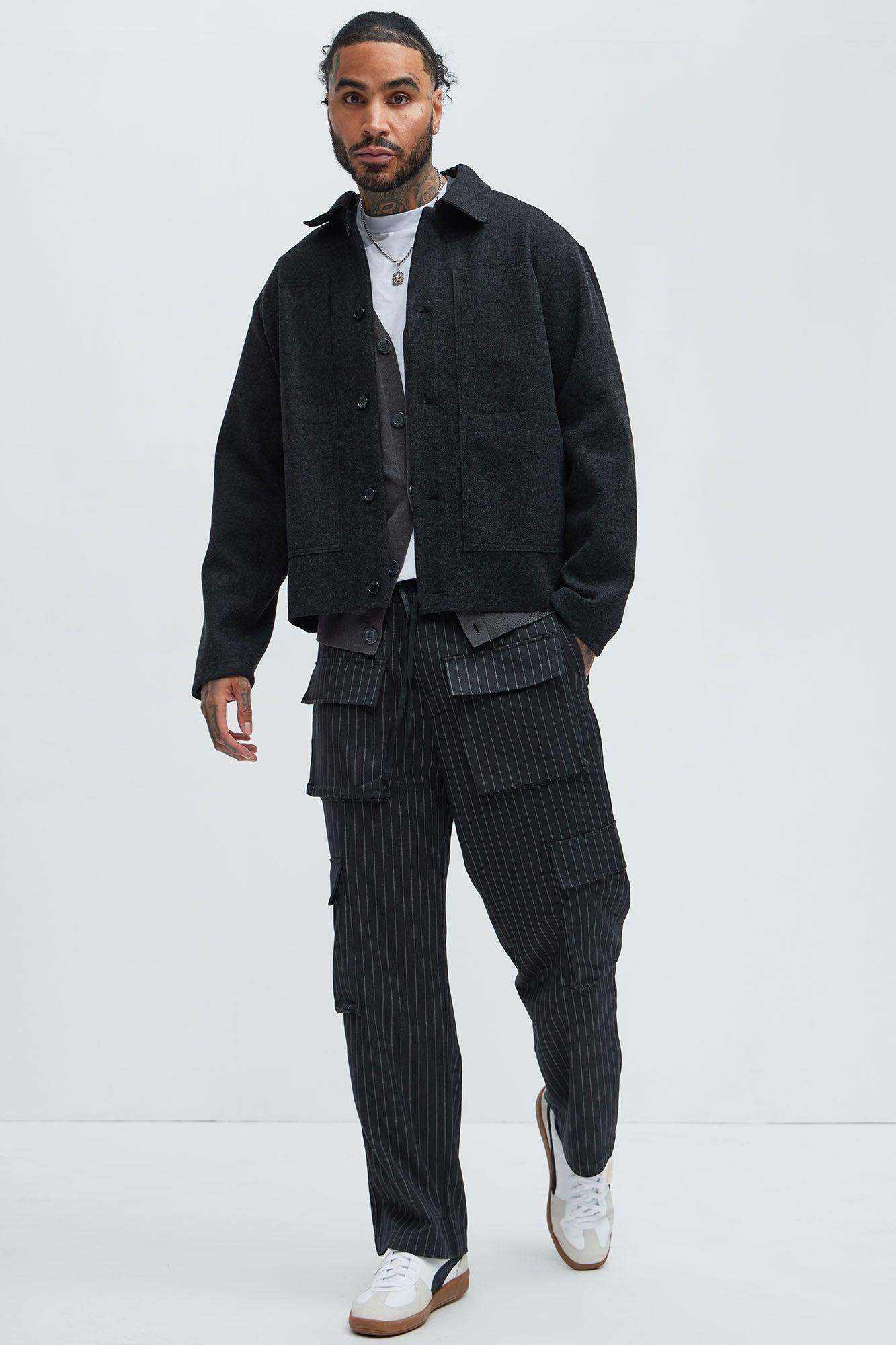 Lovin In Pain Wool Like Jacket - Black Product Image