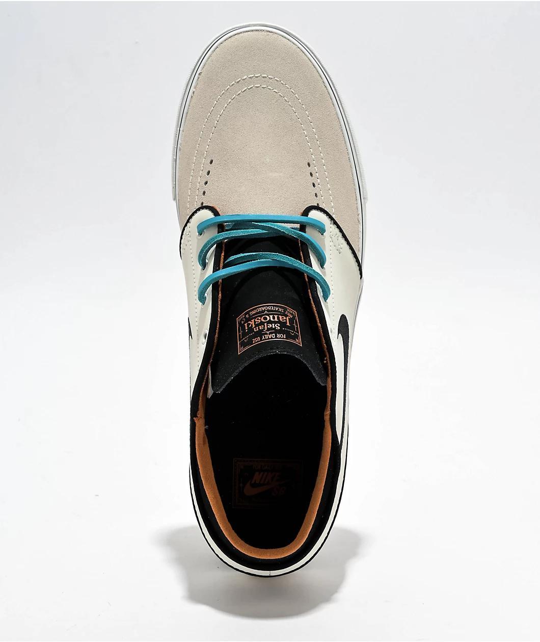 Nike SB Olympics Electric QS Zoom Janoski OG+ Bright Ceramic & Light Bone Skate Shoes Product Image