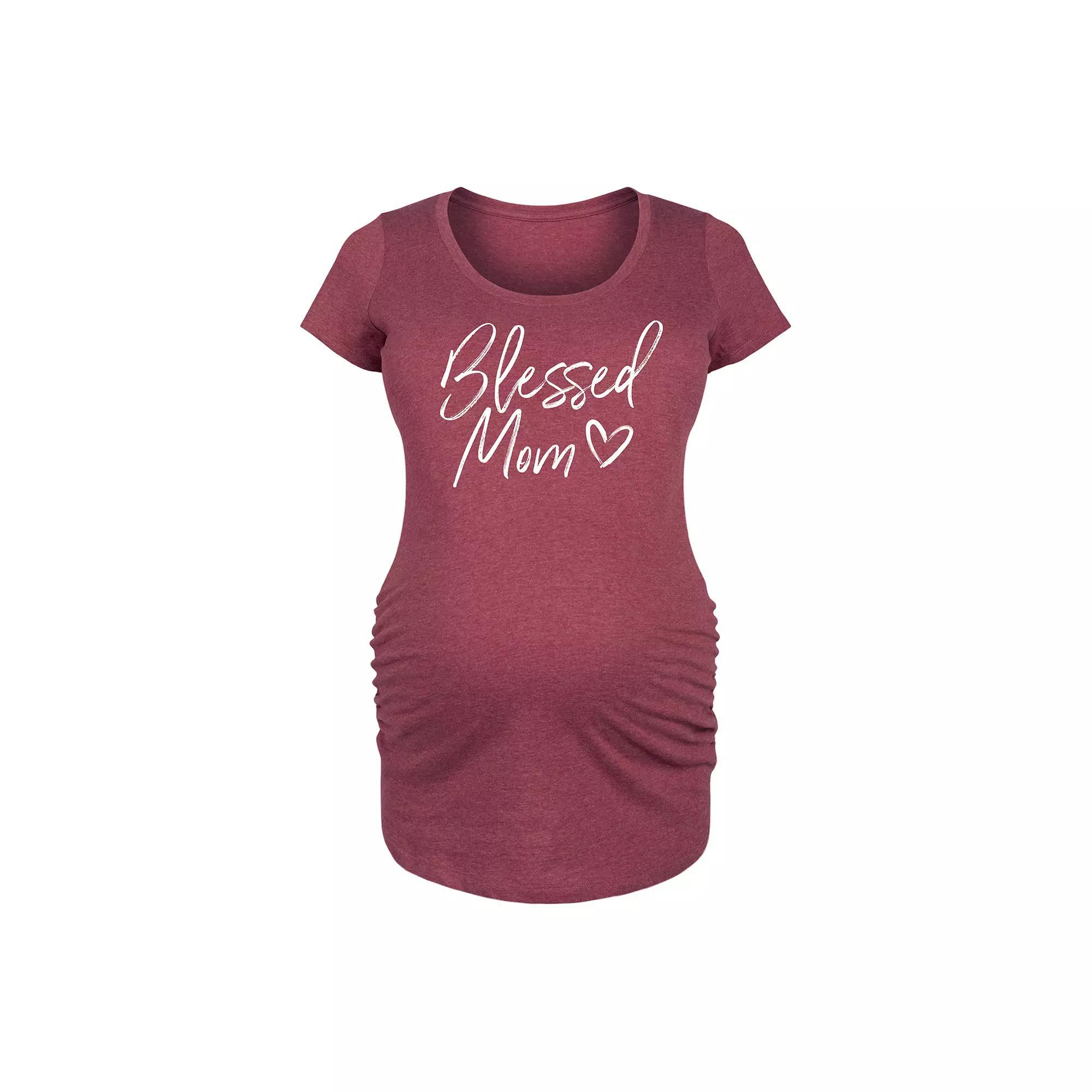 Maternity Red White And Groovy Graphic Tee, Women's,  Product Image