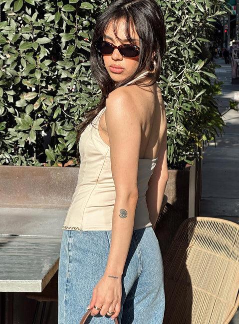 Gustavo Top Beige Product Image