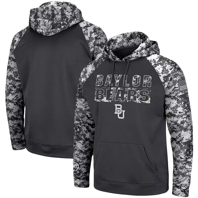 Men's Colosseum Charcoal Oklahoma State Cowboys OHT Military Appreciation Digital Camo Pullover Hoodie,  Product Image