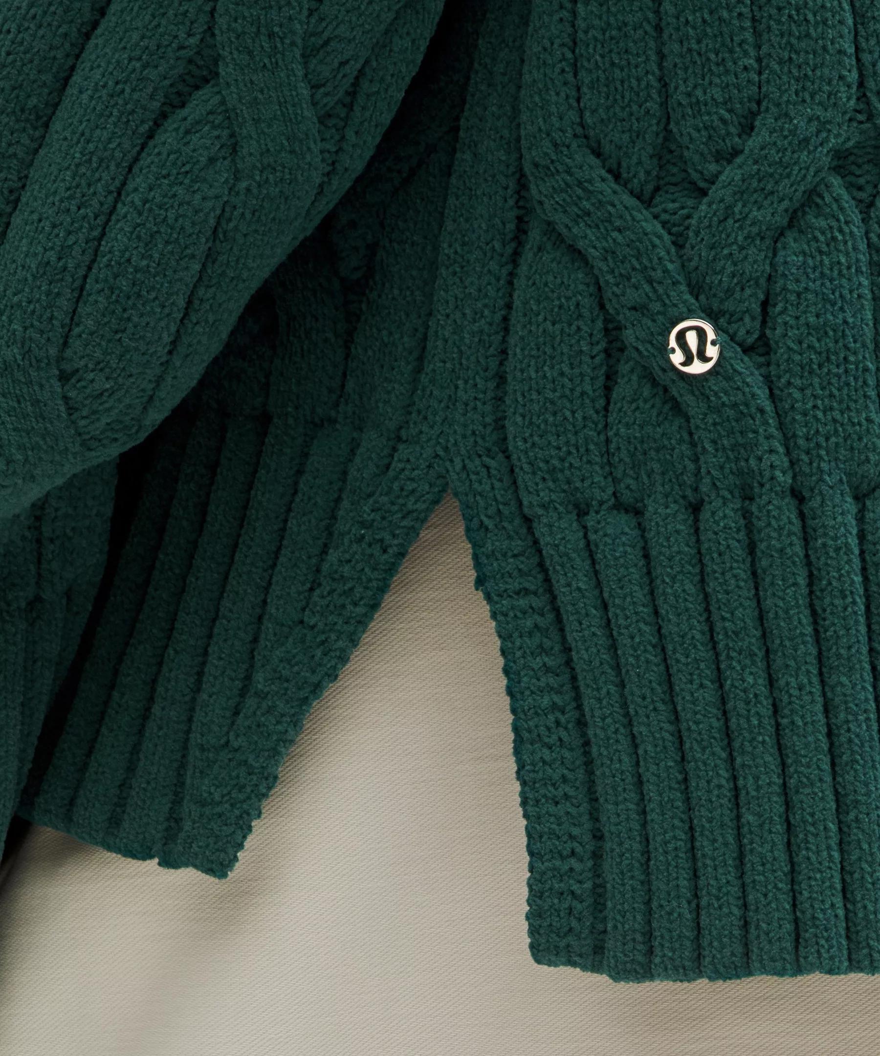 Cable-Knit Oversized Crewneck Product Image