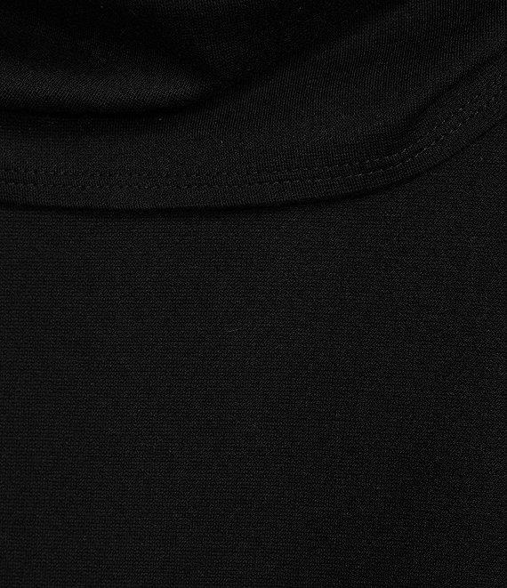 Bryn Walker Pita Modal Ponte Cowl Neck Long Sleeve Asymmetrical Front Peak Tunic Product Image