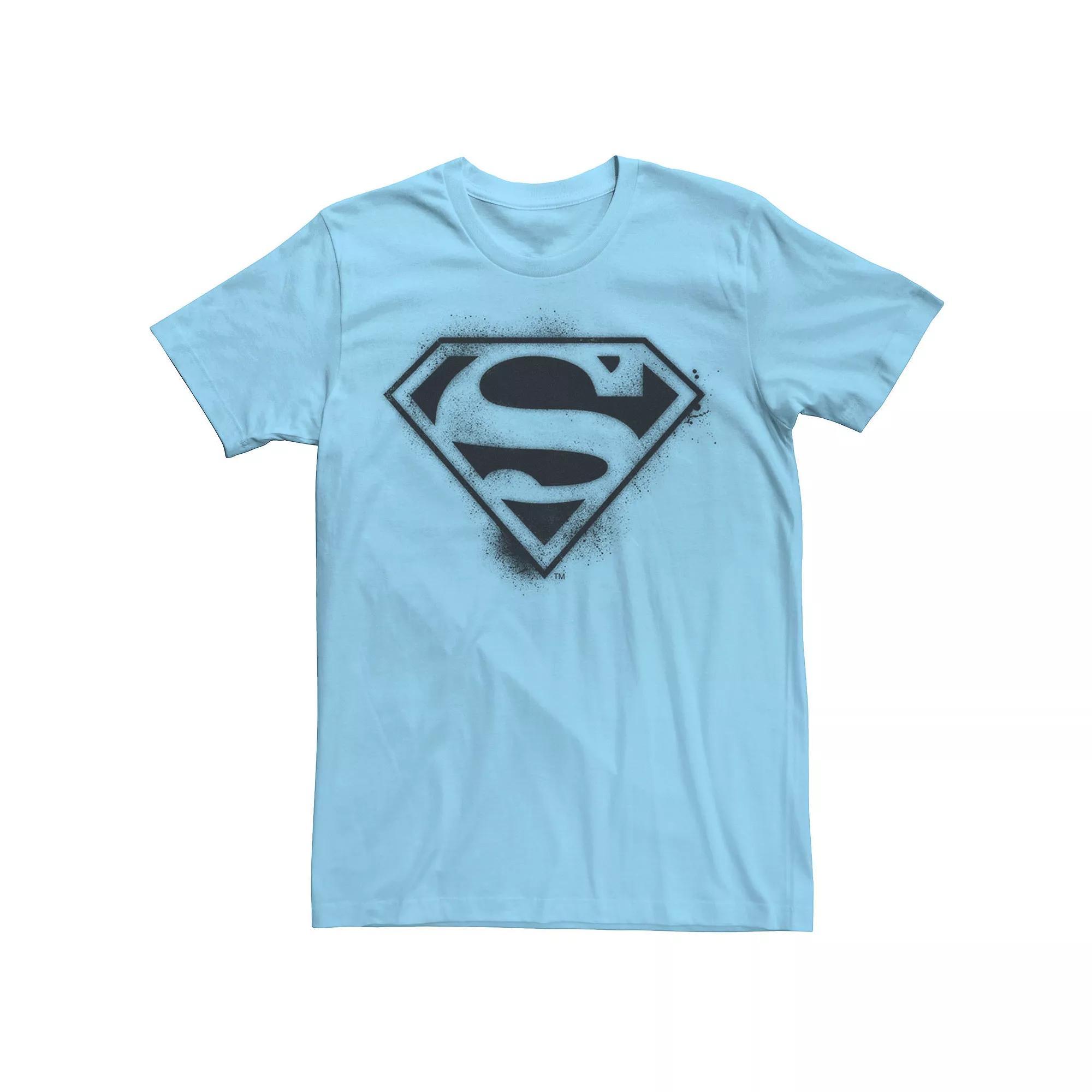 Men's DC Comics Superman Spray Logo Paint Splat Tee,  Product Image