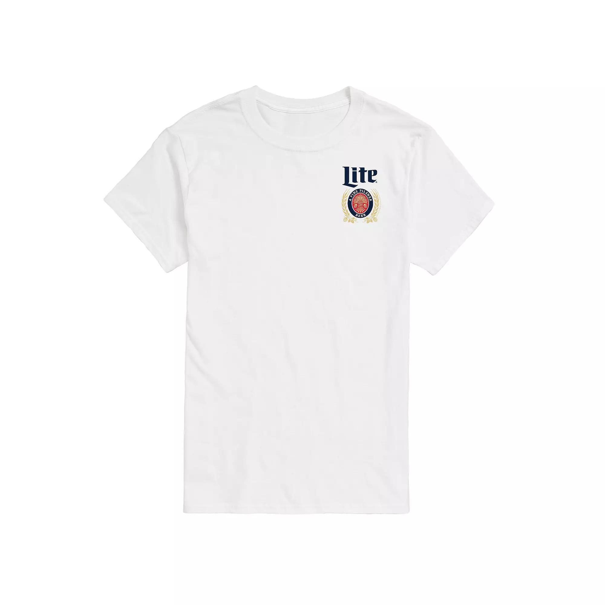 Big & Tall Miller Lite Crest Logo Graphic Tee, Men's,  Product Image