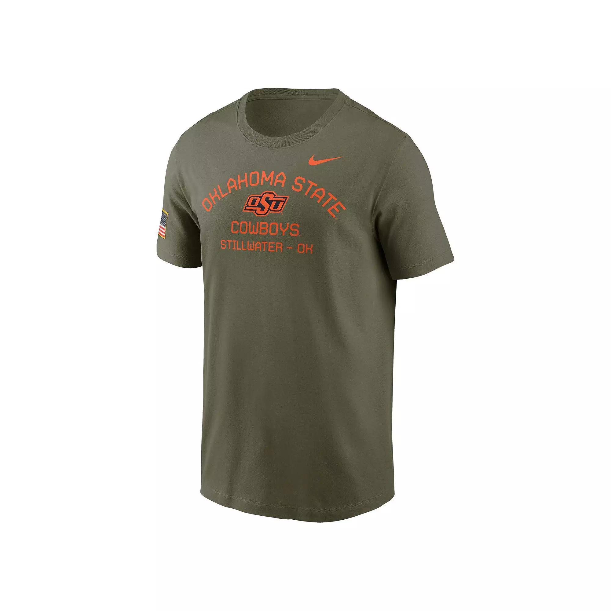 Men's Nike  Olive Oklahoma State Cowboys 2024 Military Appreciation Performance T-Shirt, Size: Large, Team Product Image