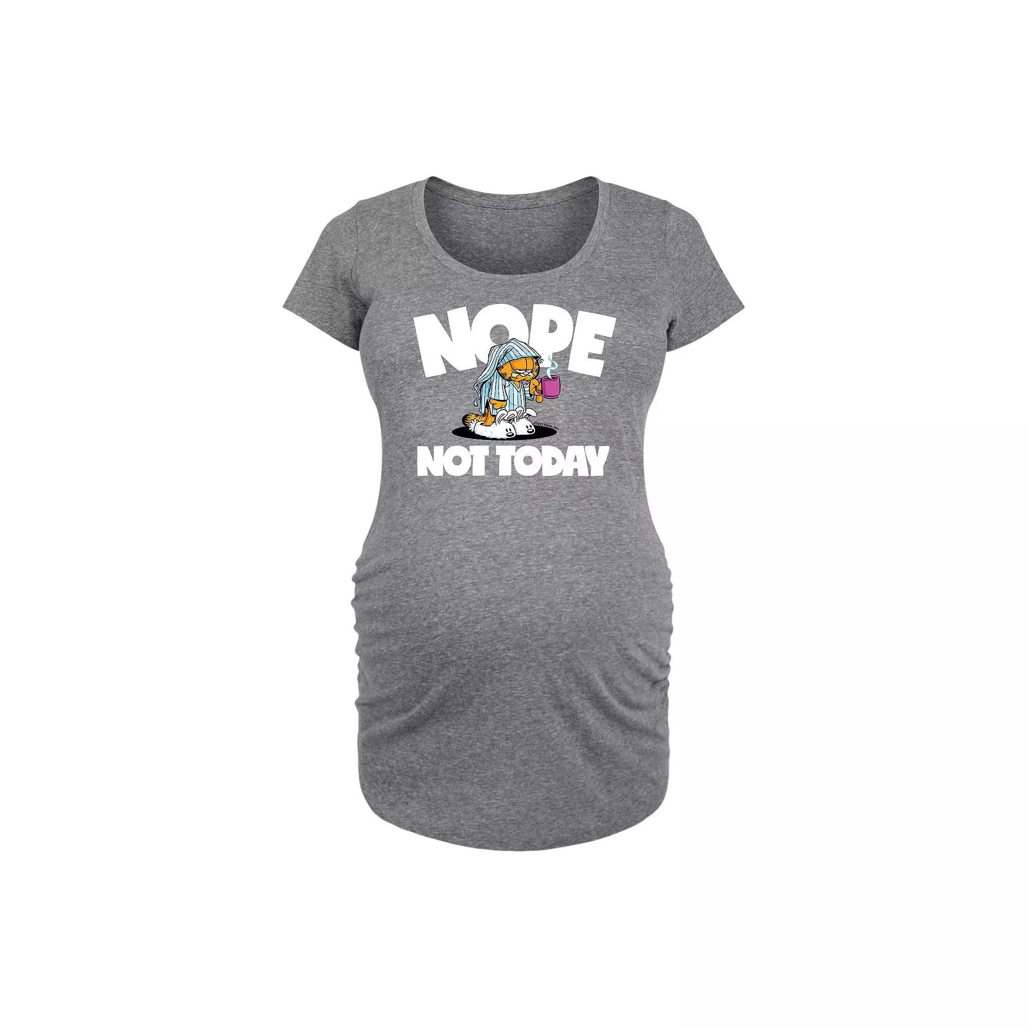 Maternity Garfield Nope Not Today Graphic Tee, Women's,  Product Image