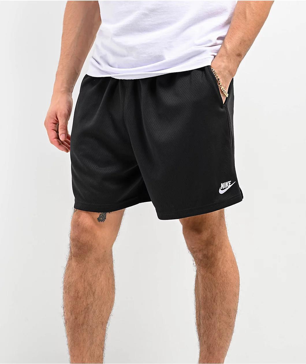 Nike Mesh Flow Black Shorts Product Image