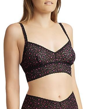 Womens Xdye Leopard-Print Lace Retro Bralette Product Image