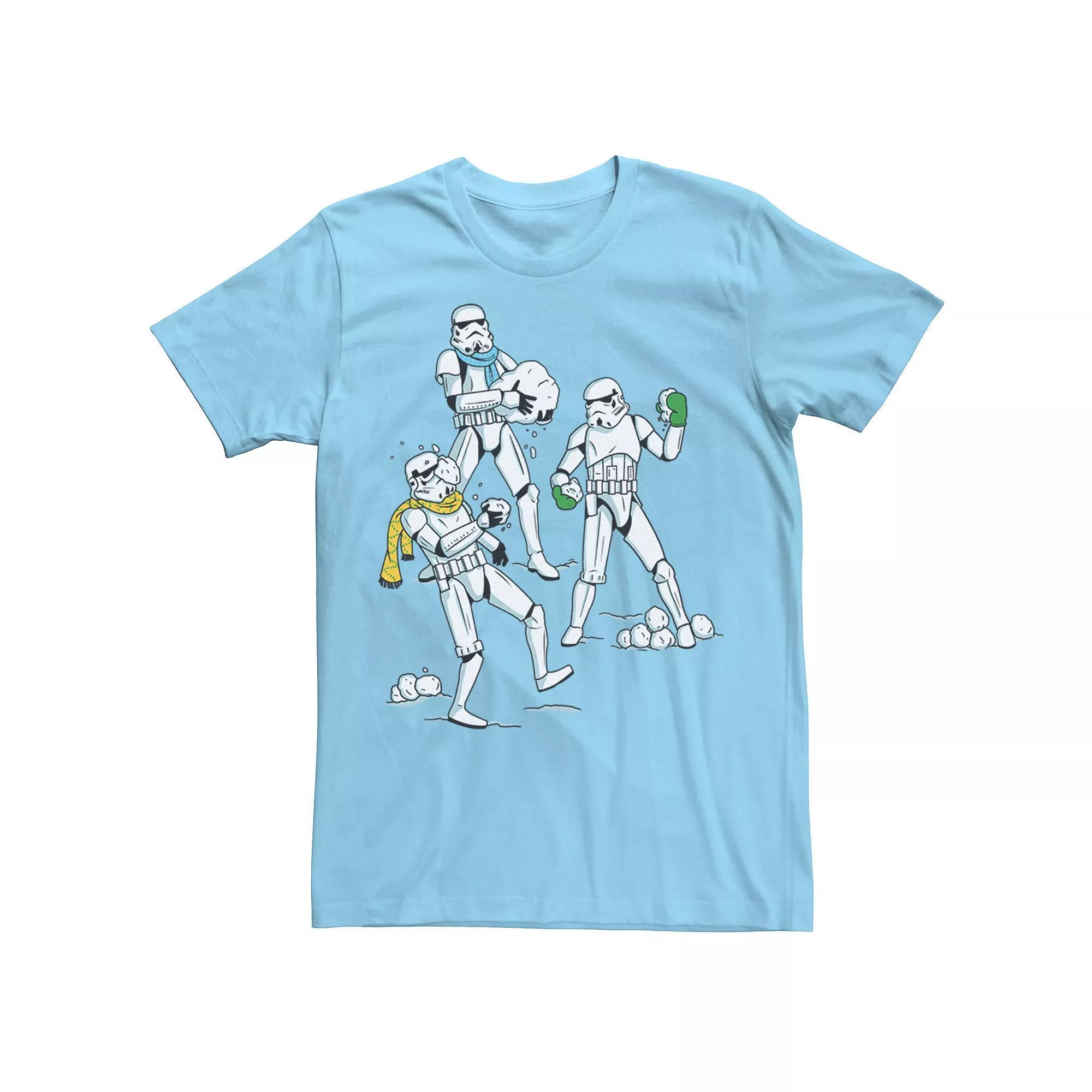 Men's Star Wars Storm Troopers Snow Fight Graphic Tee, Size: Large, Light Blue Product Image