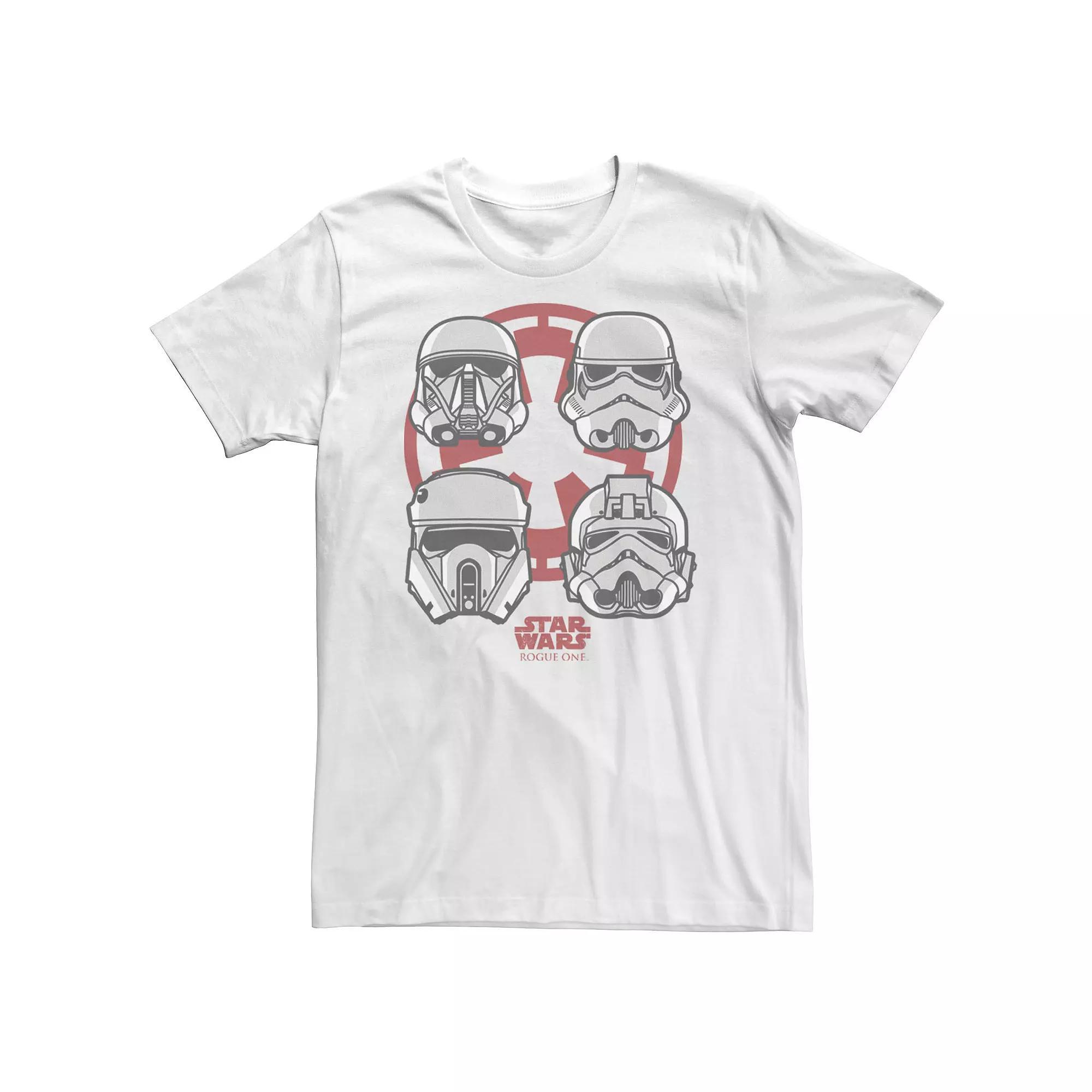 Big & Tall Star Wars Quadratic Helmatic Big Faces Tee, Men's, Size: XXL Tall, Black Product Image