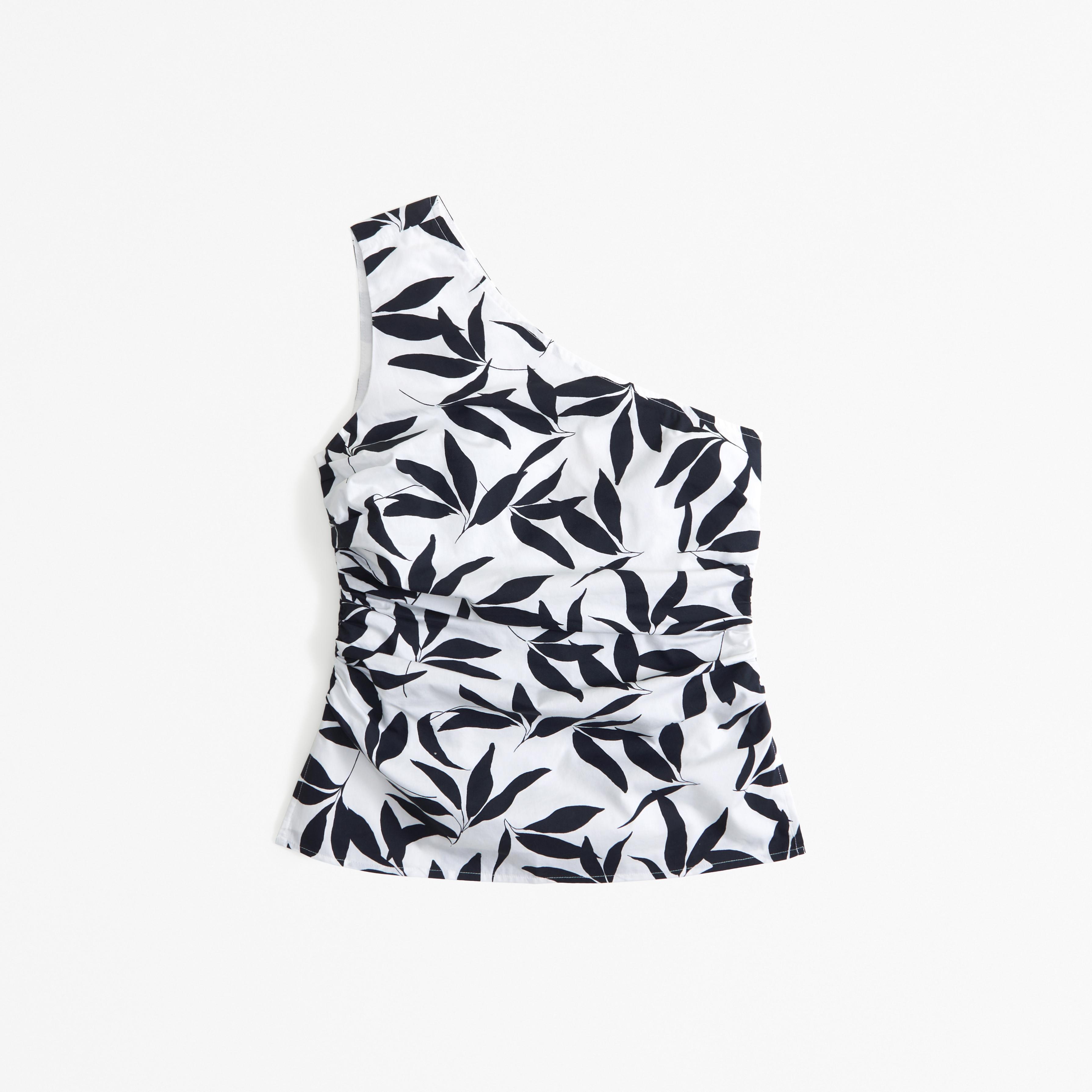 Asymmetrical Poplin Top Product Image