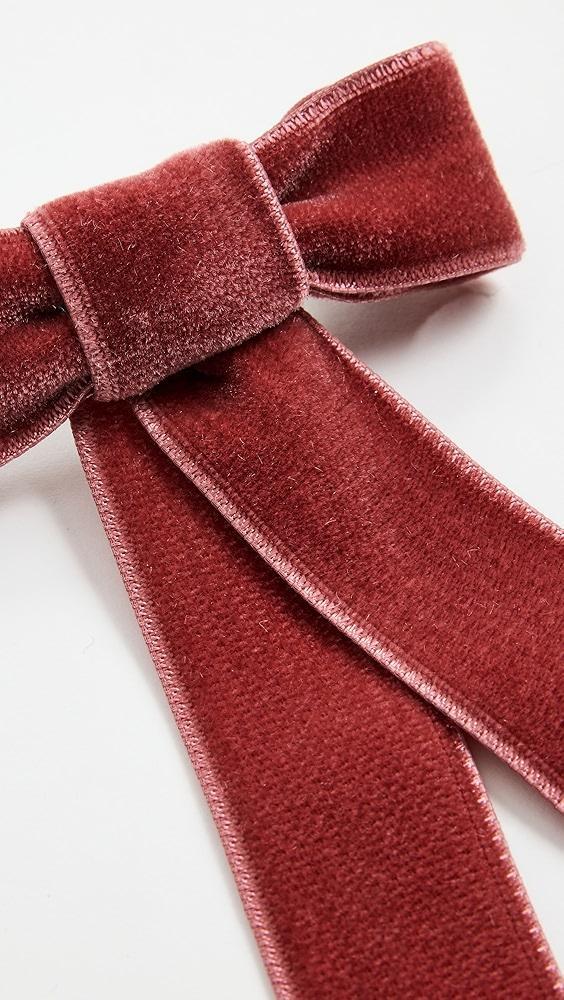 Jennifer Behr Velvet Bow Barrette | Shopbop Product Image