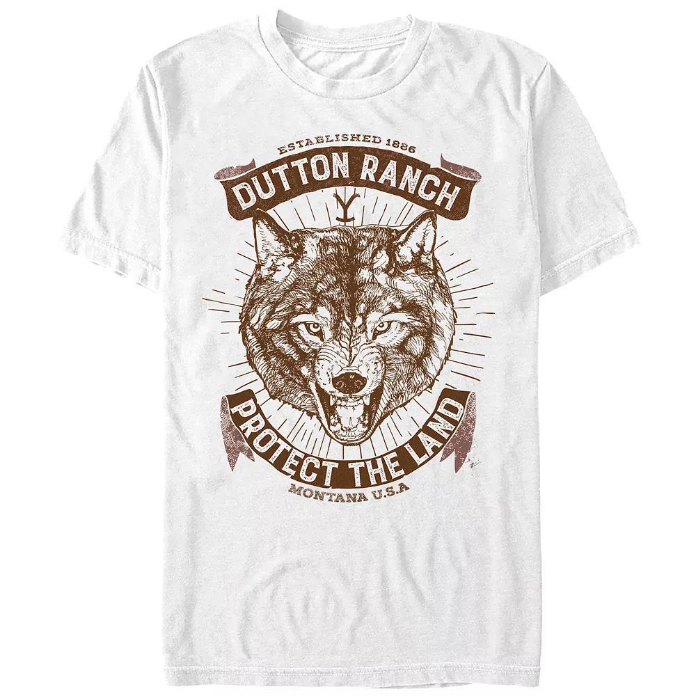 Men's Yellowstone Dutton Ranch Wolf Protector Graphic Tee,  Product Image