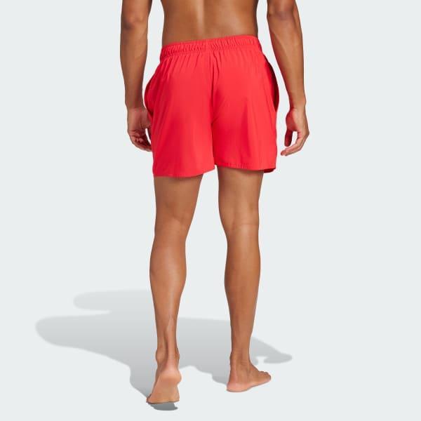 adidas Solid CLX Short-Length Swim Shorts Pure Ruby M Mens Product Image