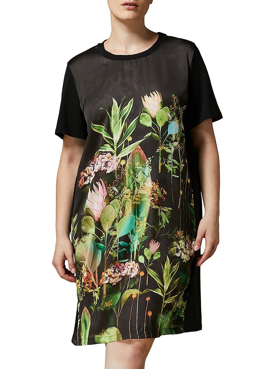 Womens Ezio Floral Short-Sleeve Minidress Product Image