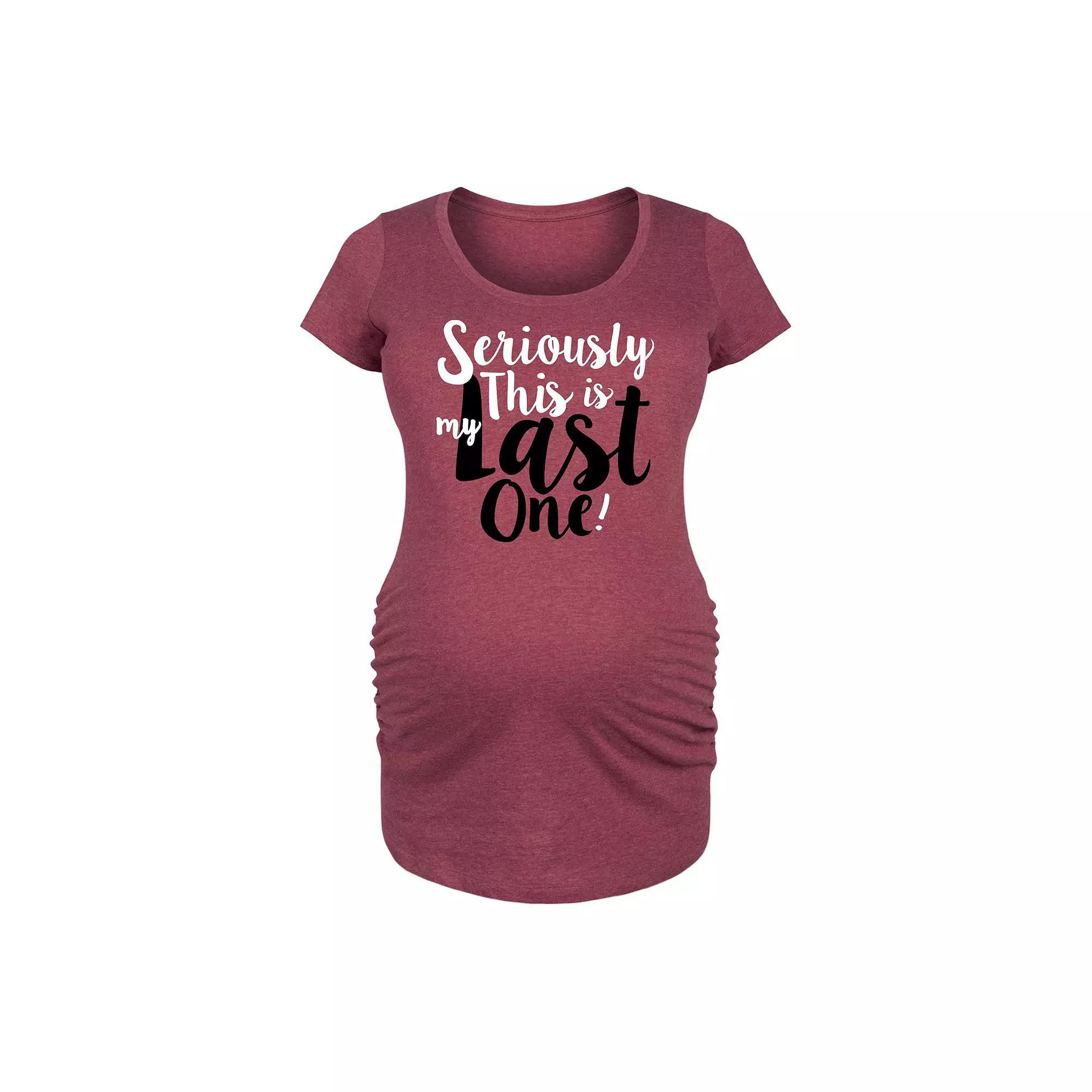 Maternity This Is My Last One Graphic Tee, Women's,  Product Image