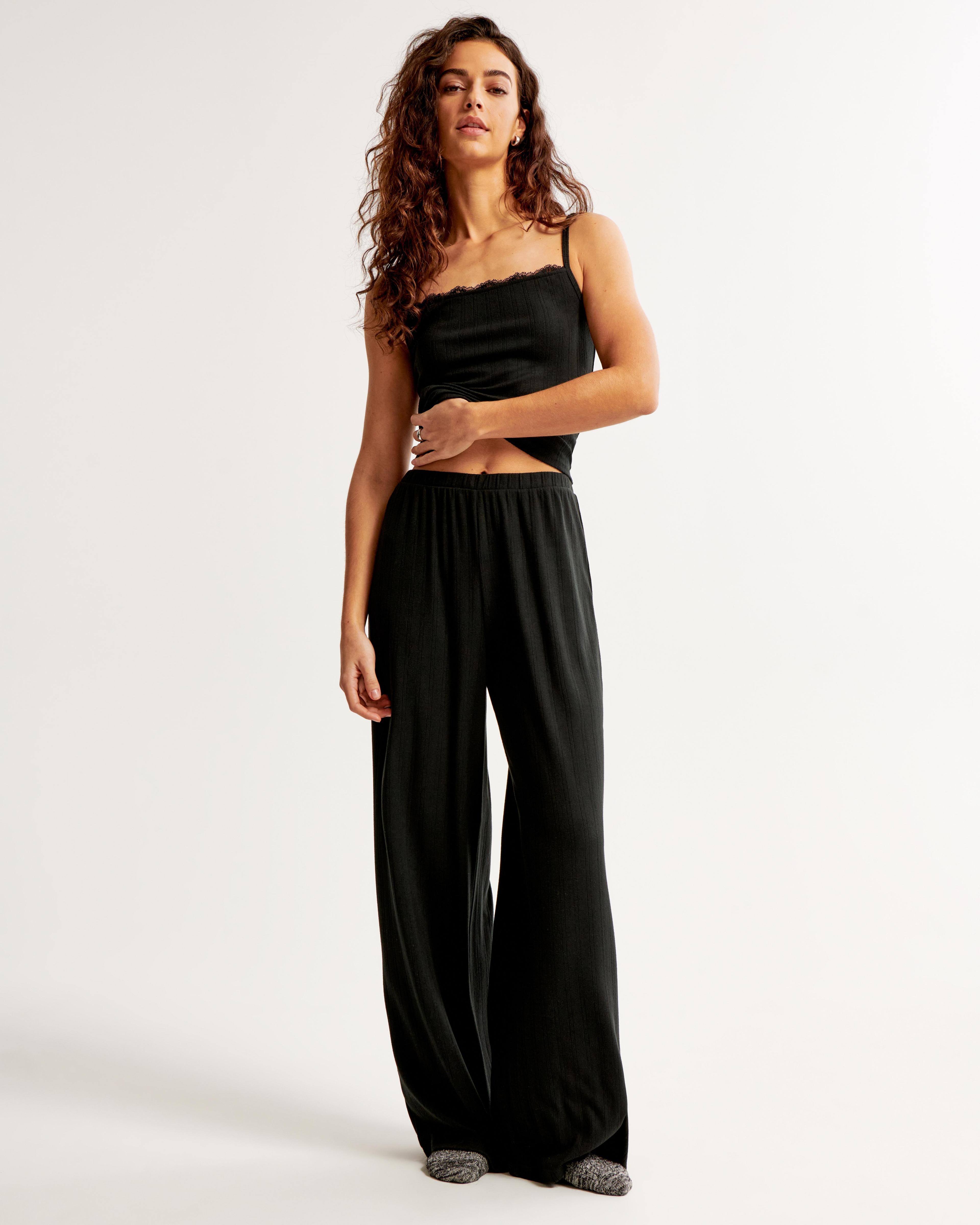 Pointelle Wide Leg Pant Product Image