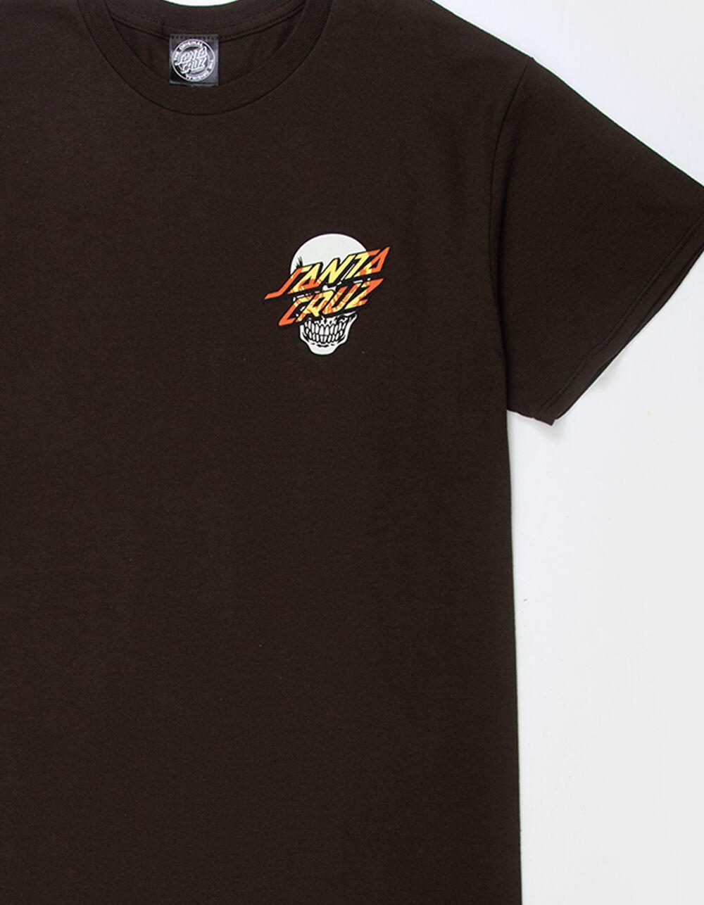 SANTA CRUZ Dressen Rose Three Mens Tee - BROWN Product Image