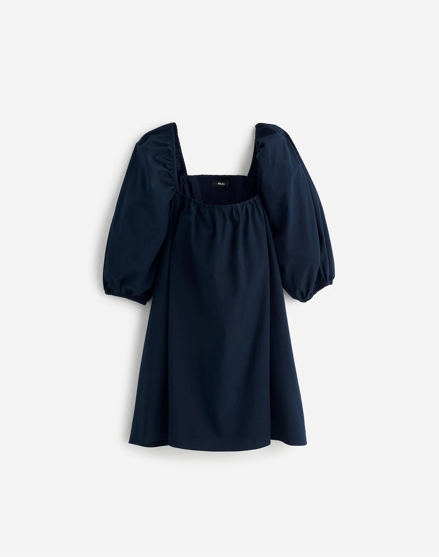 Square-Neck Puff-Sleeve Mini Dress Product Image