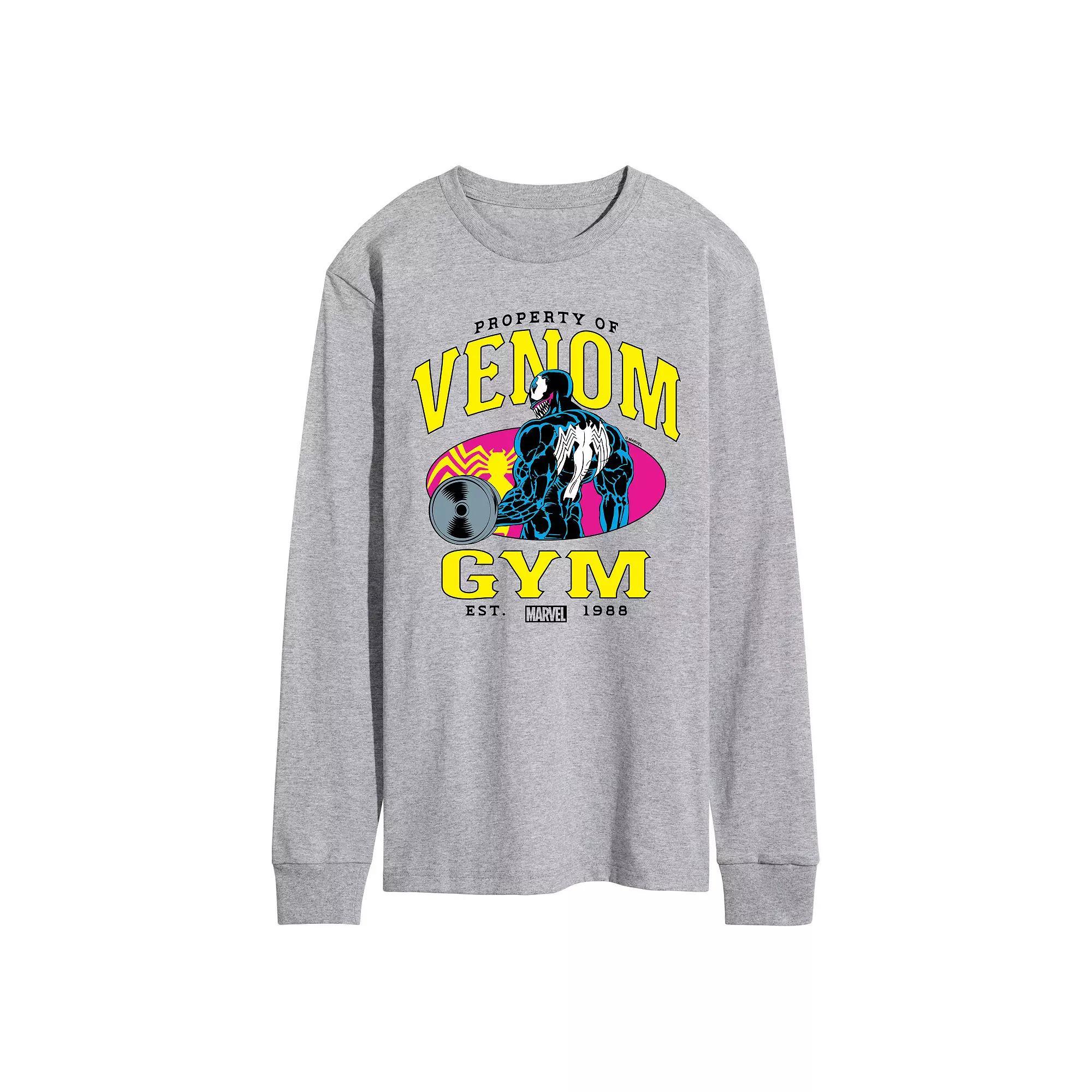 Men's Marvel Venom Property Of Venom Gym Est. 1988 Long Sleeve Graphic Tee,  Product Image