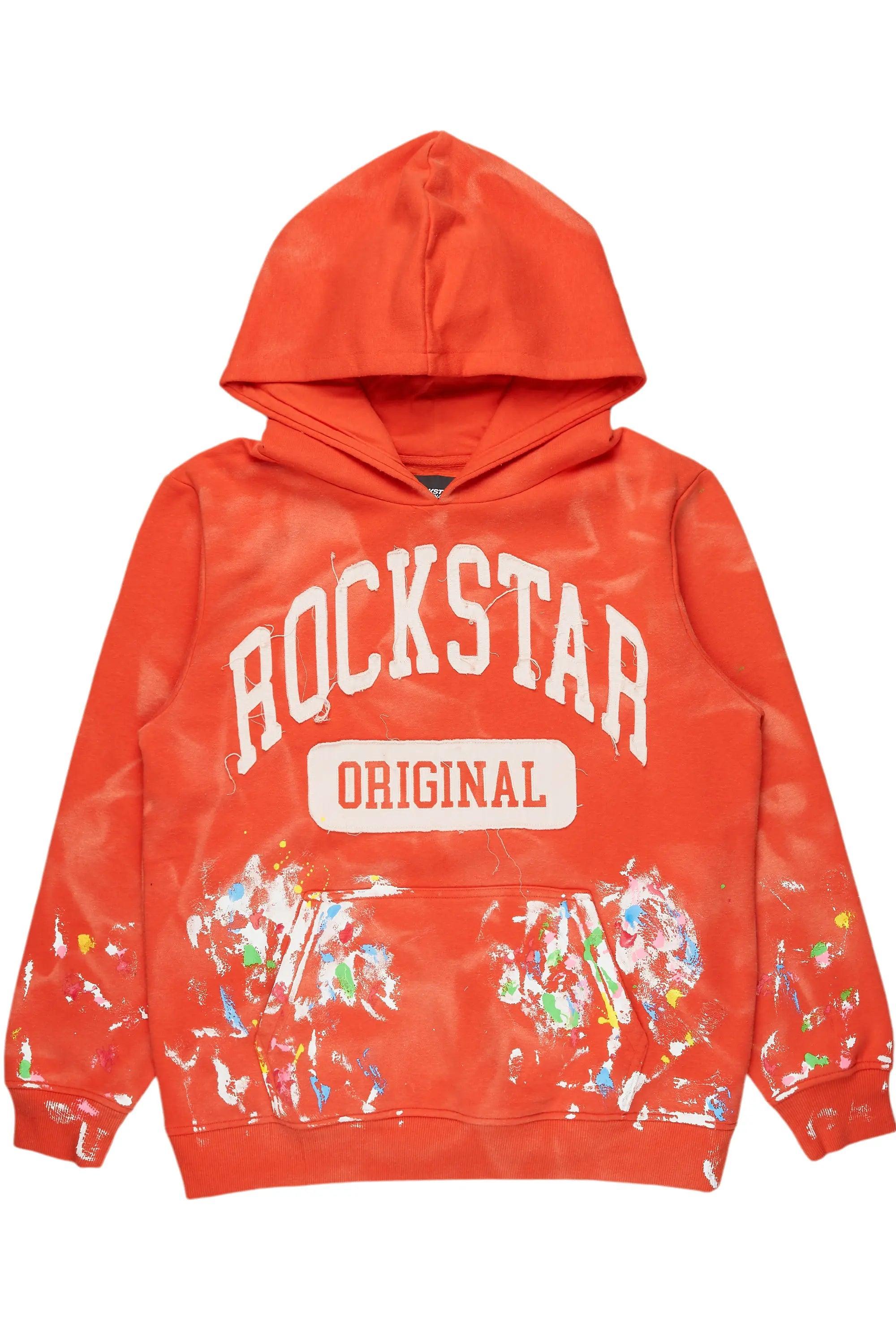 Balta Orange Graphic Painter Hoodie Male Product Image