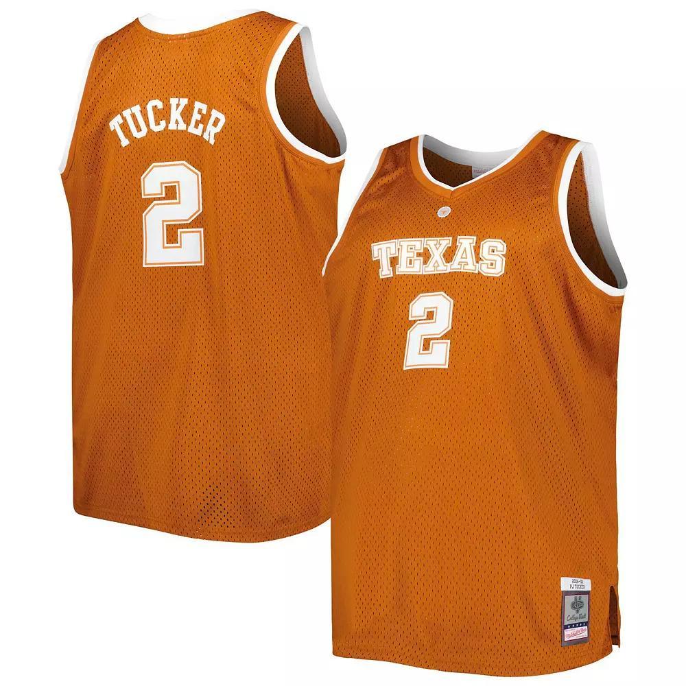 Men's Mitchell & Ness PJ Tucker Texas Orange Texas Longhorns Big & Tall Swingman Jersey, Size: 6XB, Team Product Image