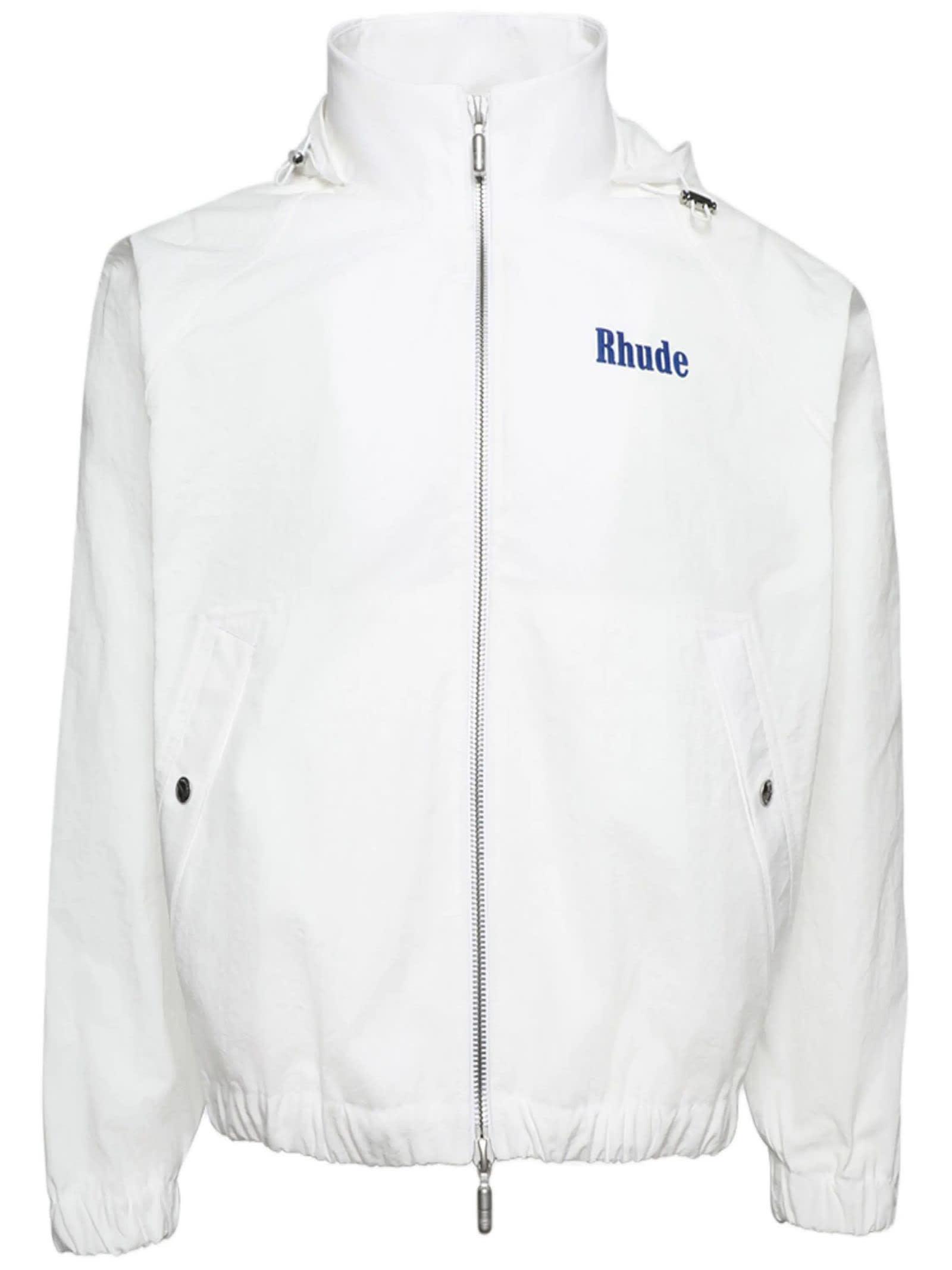 RHUDE White Paneled Track Jacket Product Image