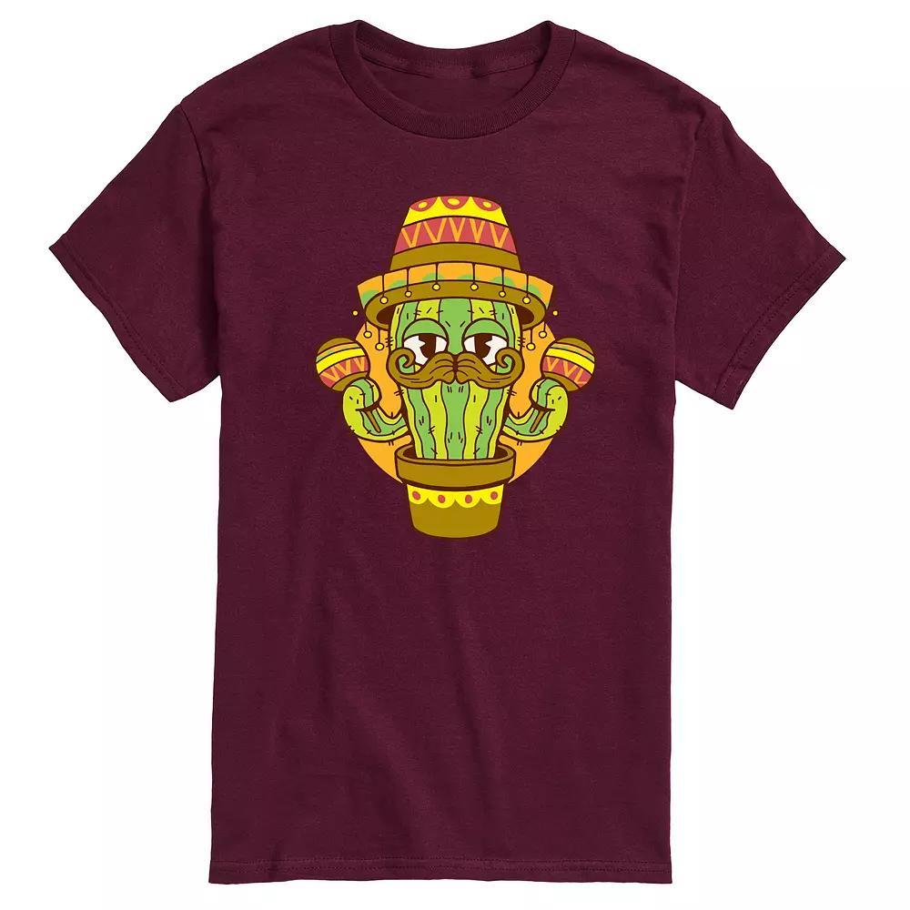Men's Cactus Sombrero Graphic Tee,  Product Image