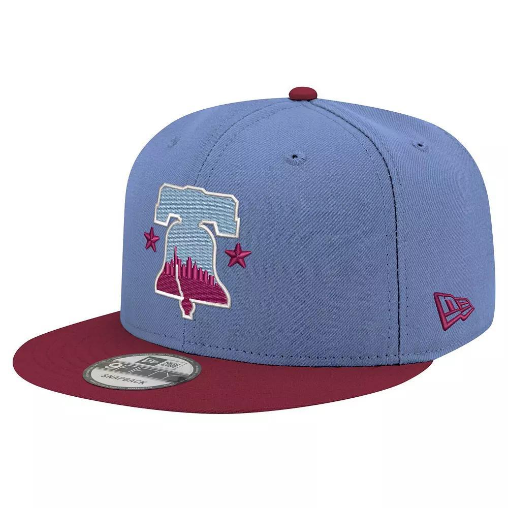 Men's New Era Light Blue Philadelphia Phillies 2024 City Connect 9FIFTY Snapback Hat Product Image