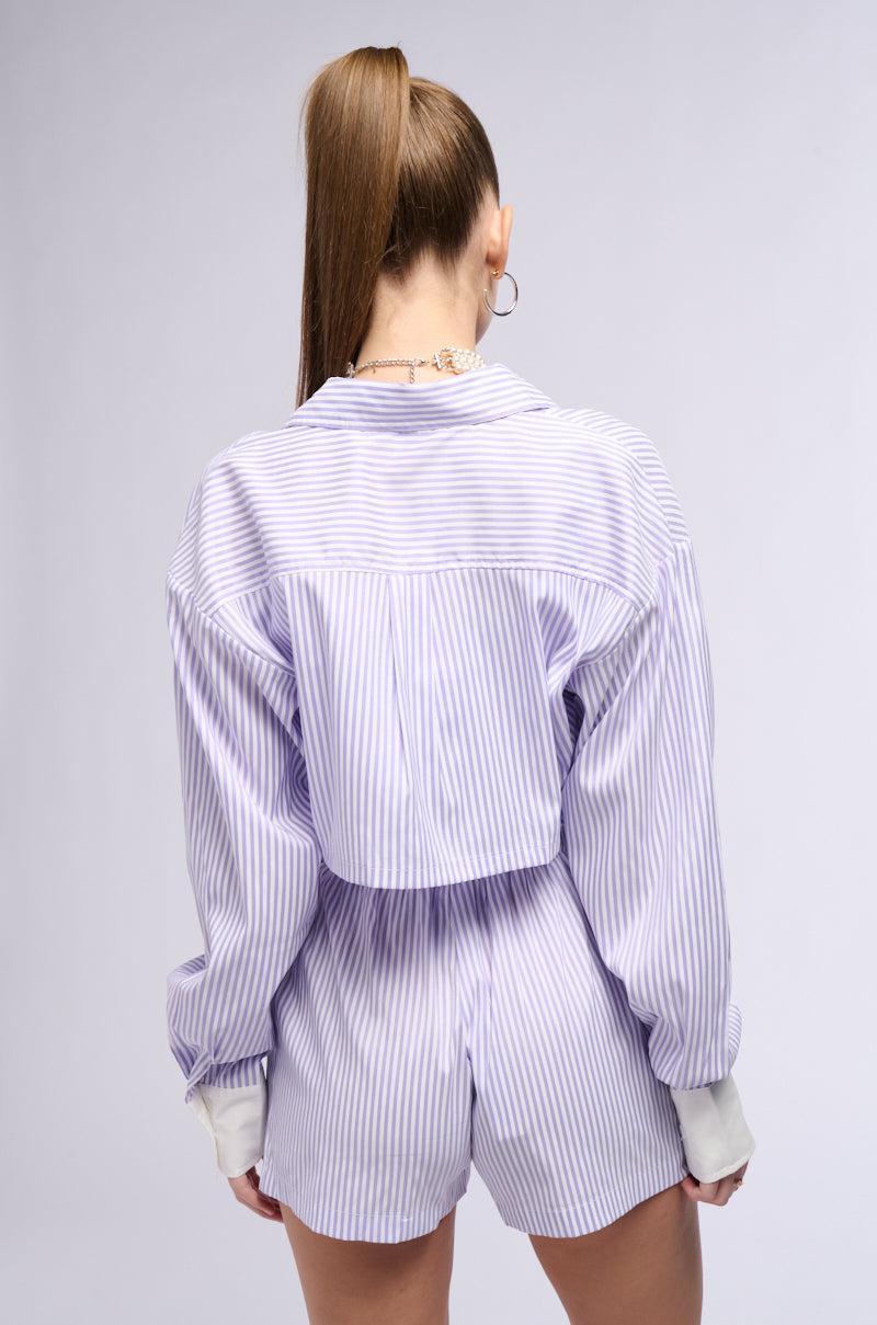 ROWAN POPLIN STRIPE BUTTON DOWN Product Image