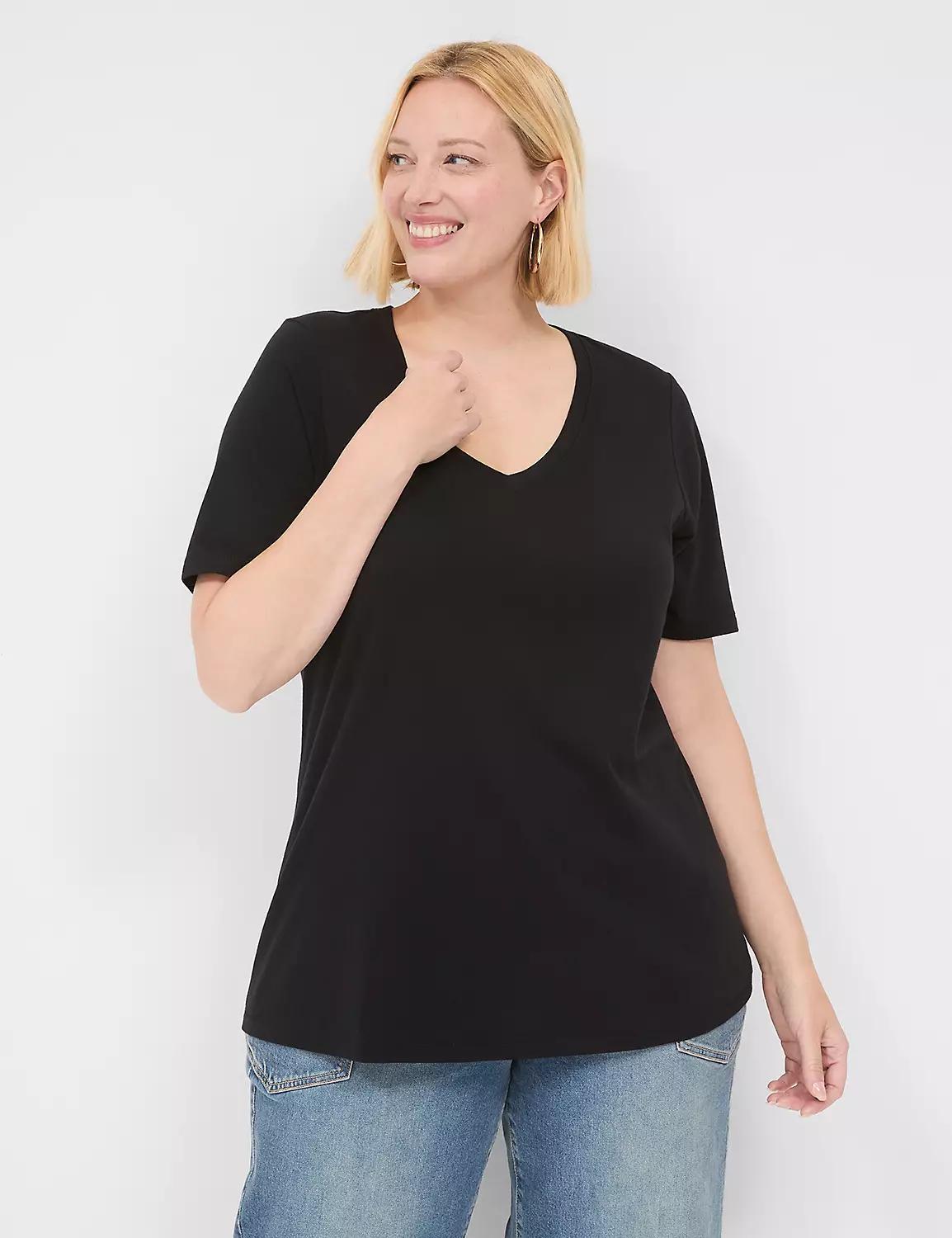 Perfect Sleeve V-Neck Tee Product Image