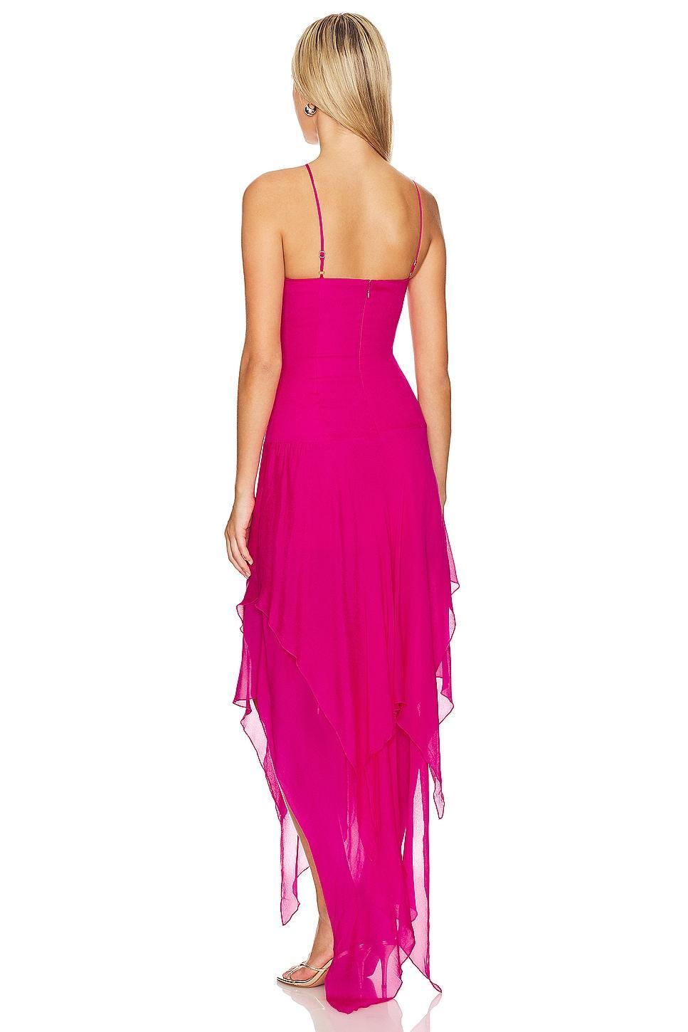 Lovers and Friends Shelby Asymmetric Dress in Pink Product Image