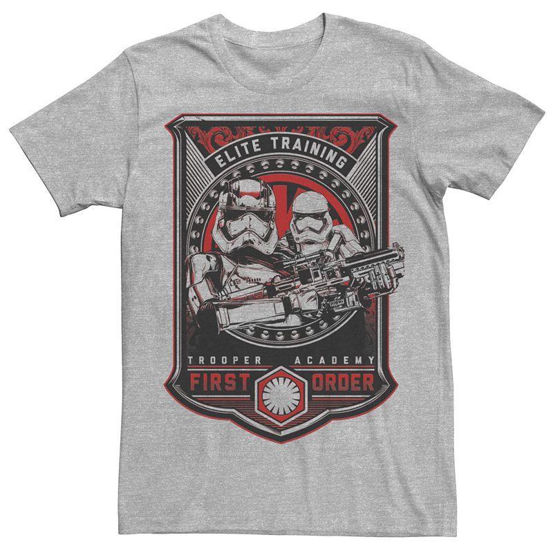 Mens Star Wars Elite Training Trooper Academy Tee Athletic Grey Product Image