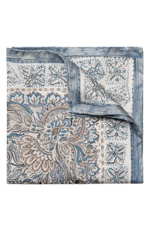 Mens Paisley Silk Pocket Square Product Image