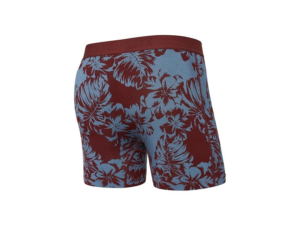 SAXX UNDERWEAR Vibe Super Soft Boxer Brief (Shadow Tropics/Andorra) Men's Underwear Product Image