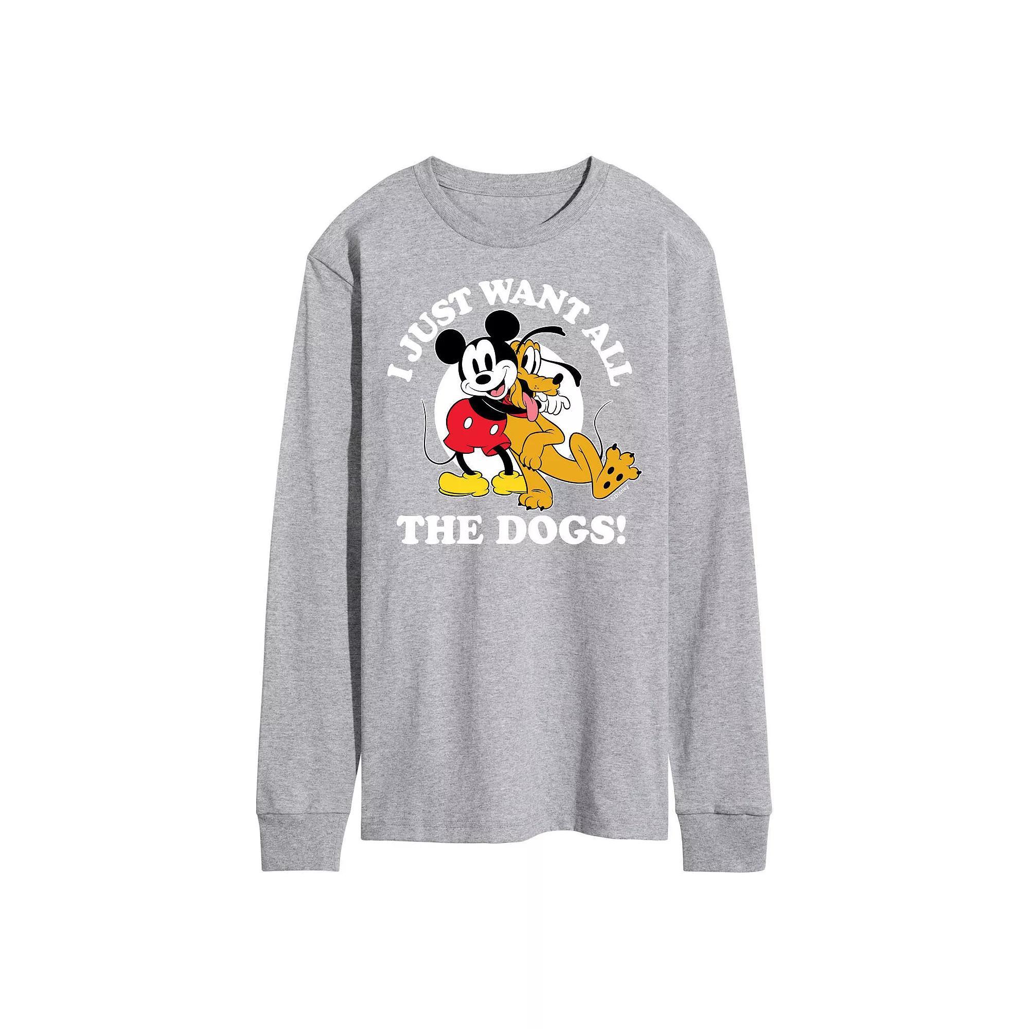 Men's Disney's Mickey & Pluto Want All The Dogs Tee,  Product Image