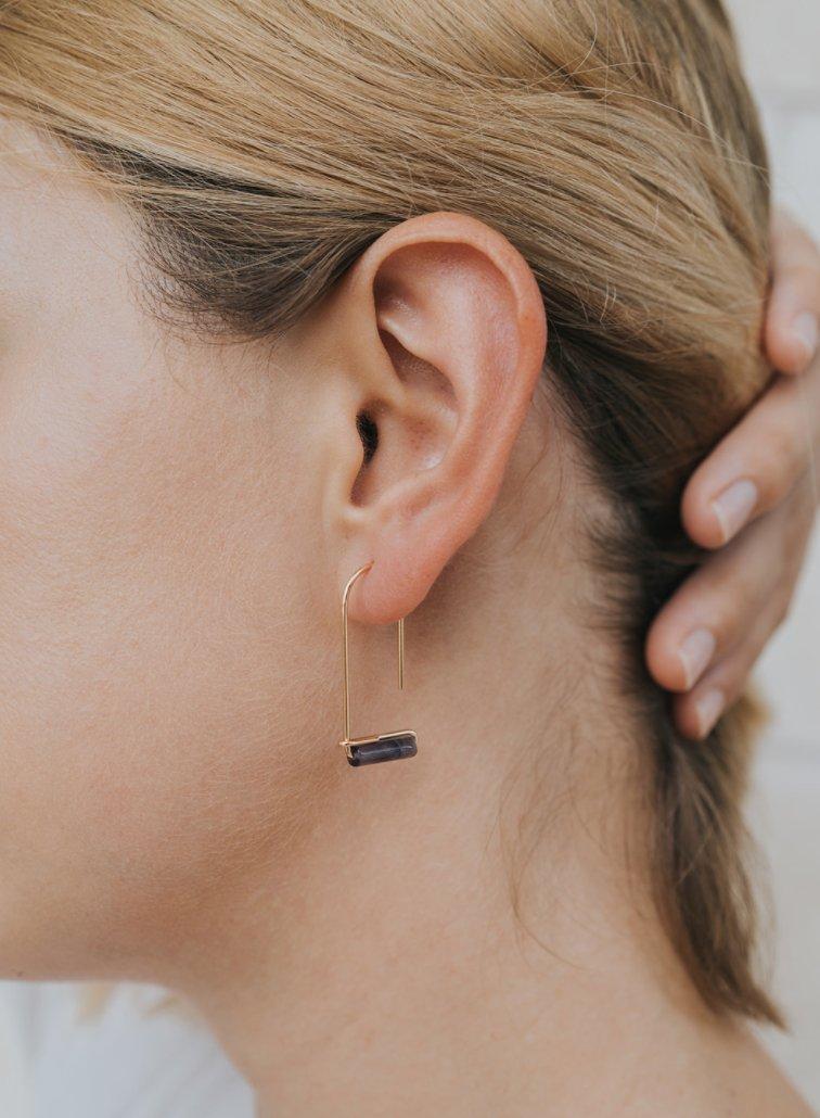 Amethyst Drop Earring Product Image