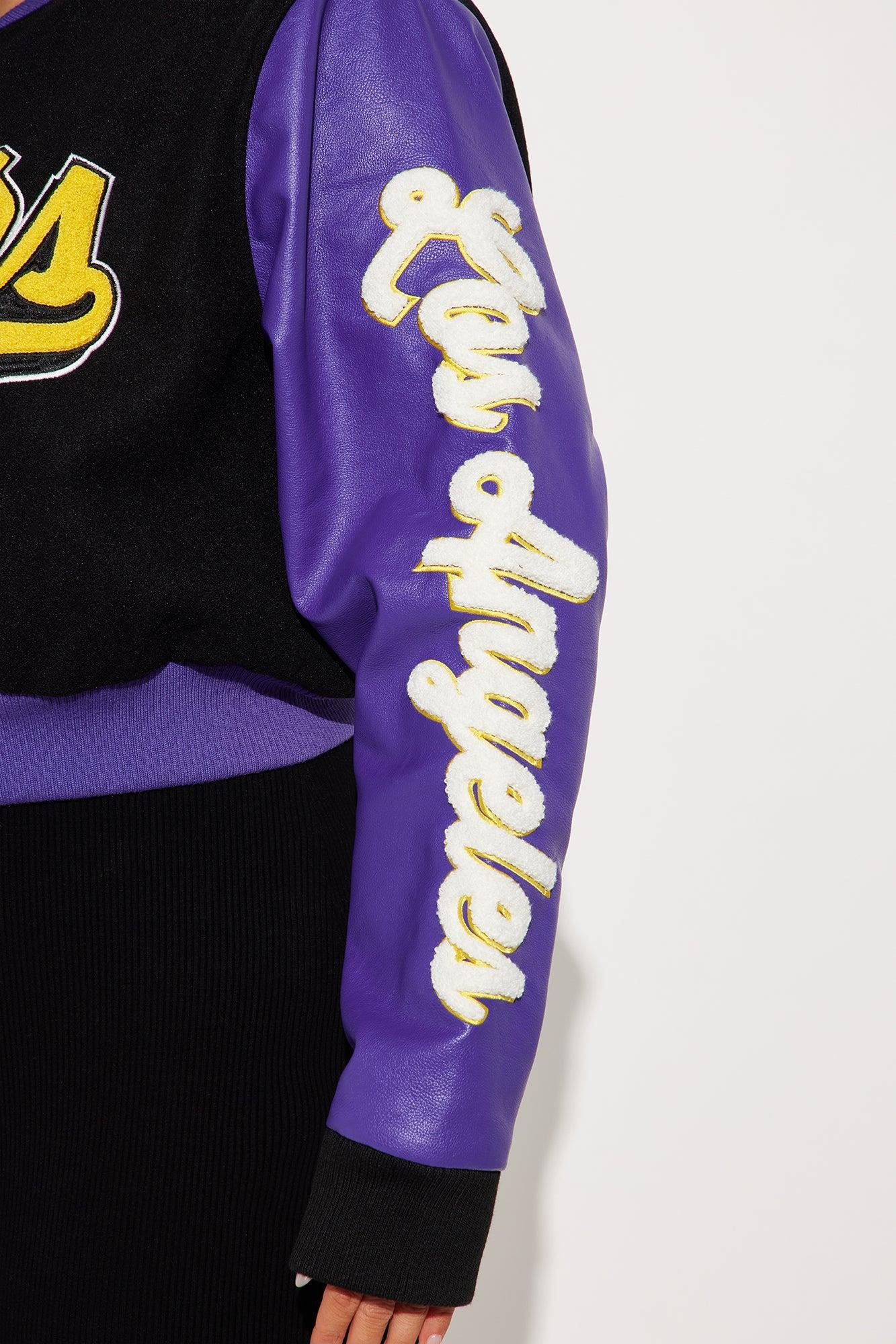 Lakers Legacy Bomber Jacket - Black Product Image