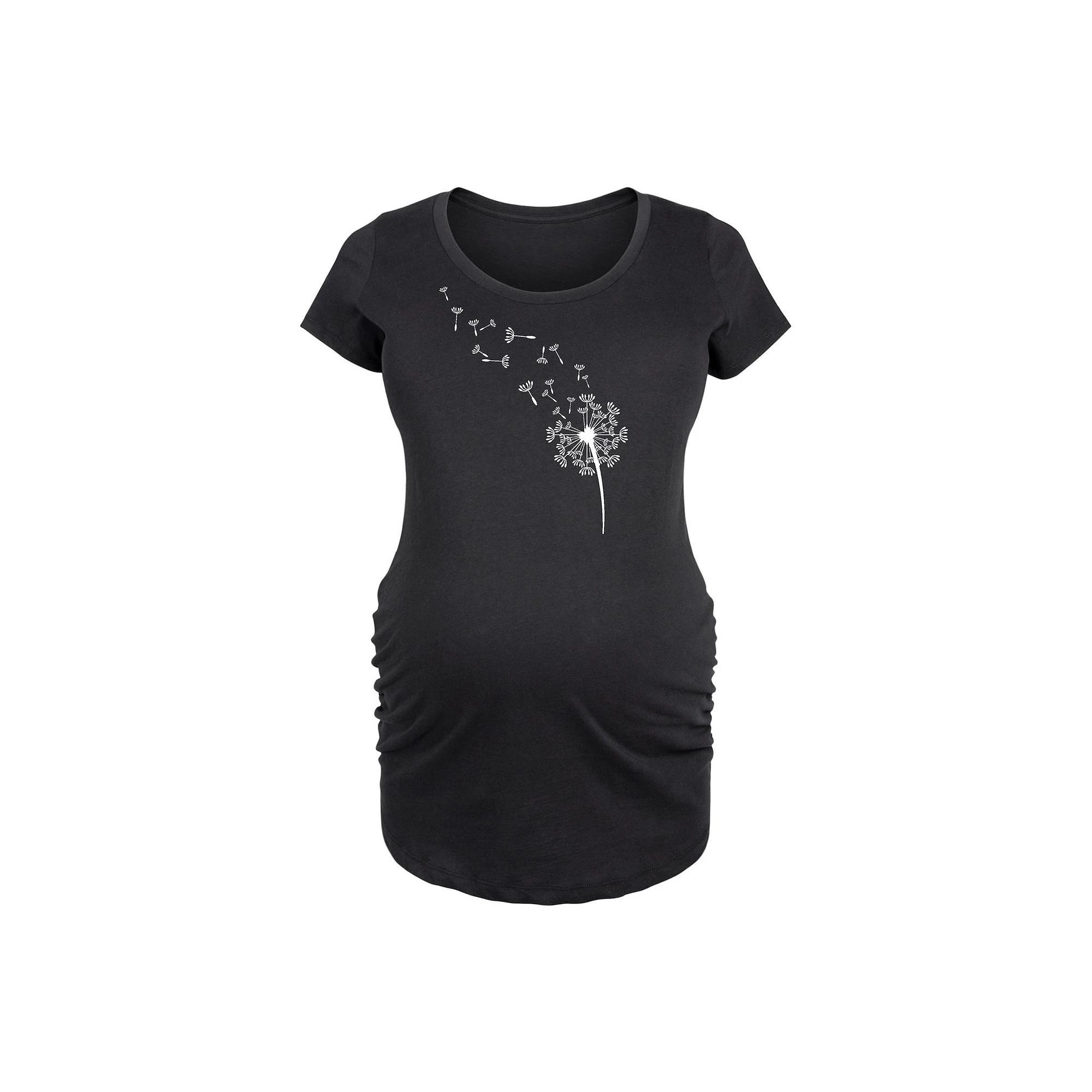 Maternity Dandelion Seeds Graphic Tee, Women's,  Product Image