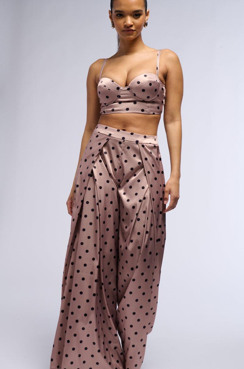 LORRAINE POLKA DOT WIDE LEG TROUSER Product Image