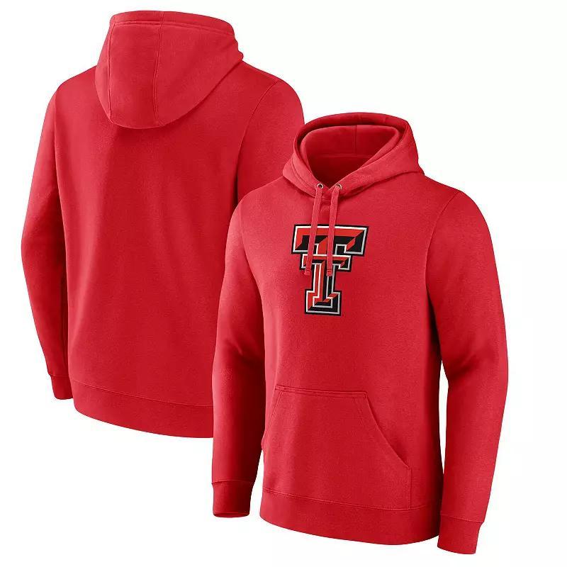 Men's Fanatics Red Texas Tech Red Raiders Fleece Pullover Hoodie,  Product Image