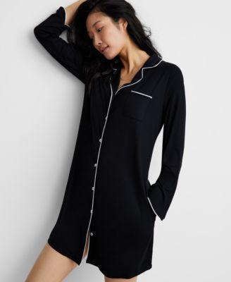 State of Day Womens Notch Collar Sleepshirt Xs-3X, Created for Macys Product Image